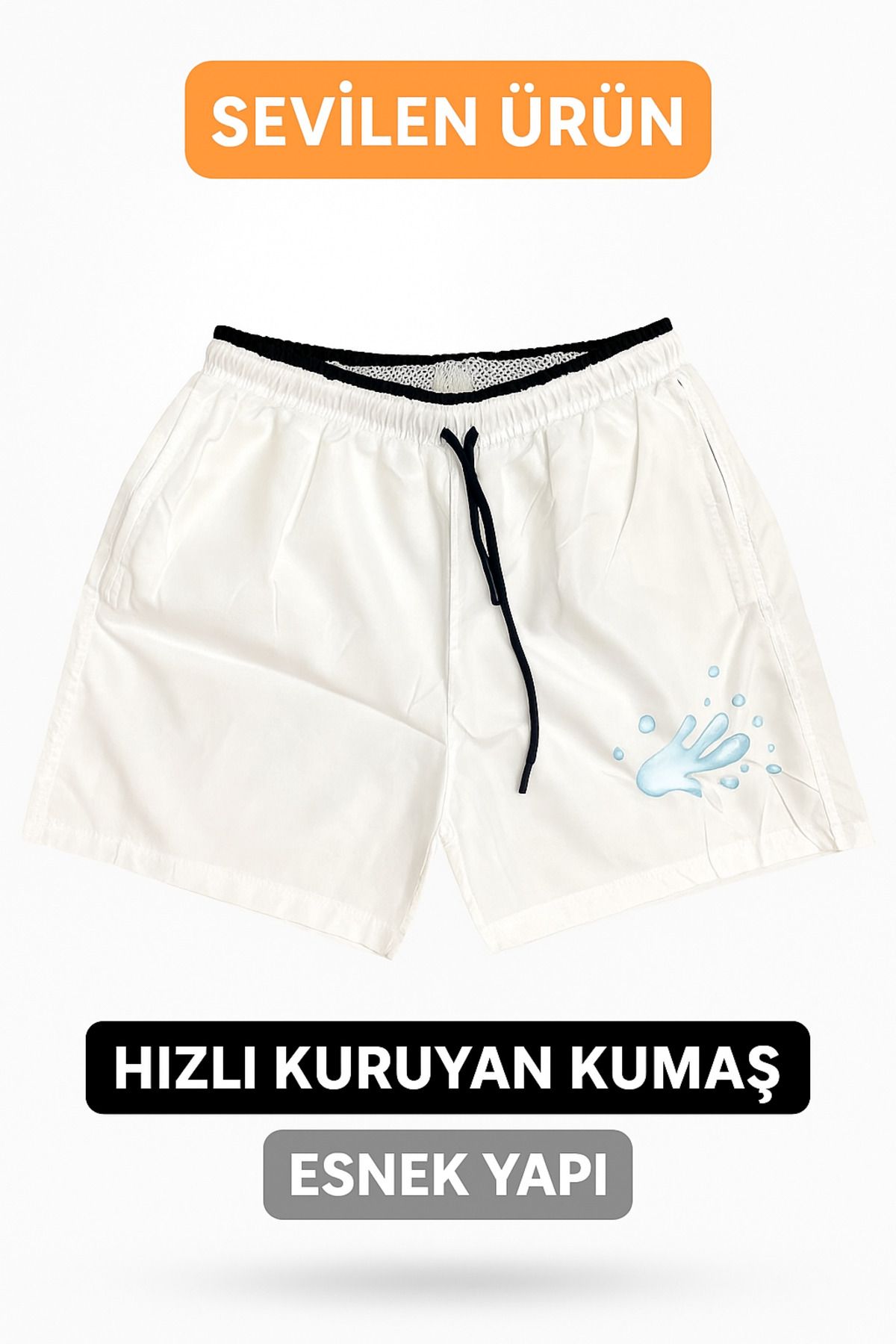 LC Waikiki hızlı kuruyan su tutmayan esnek erkek marine deniz şortu