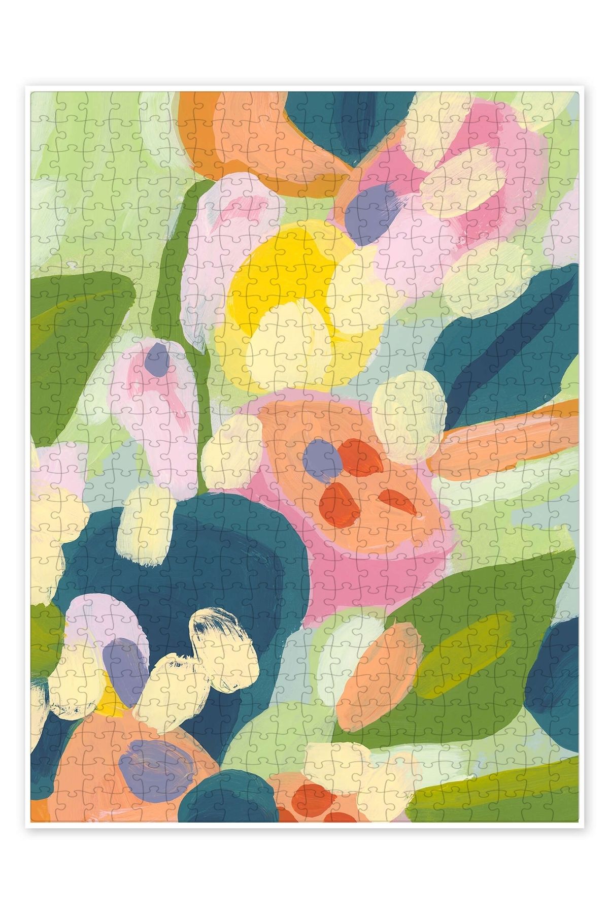 Jeronkarji Brushy Tropics 500 Parça Puzzle Yapboz Bohem Soyut Sanat Temalı