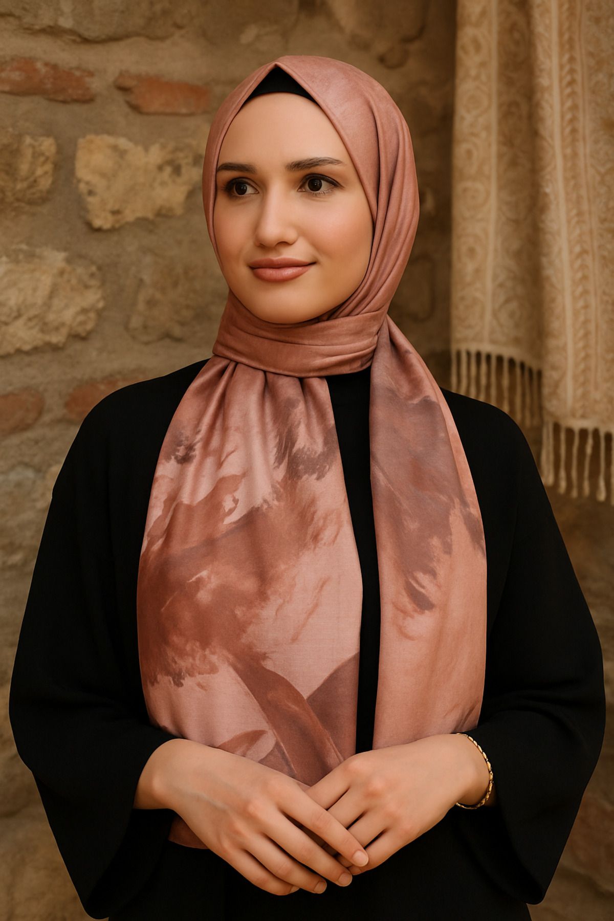 Mirissa scarf MİRİSSA SCARF PREMİUM KALİTE SOFT FIRÇA DARBESİ DESEN