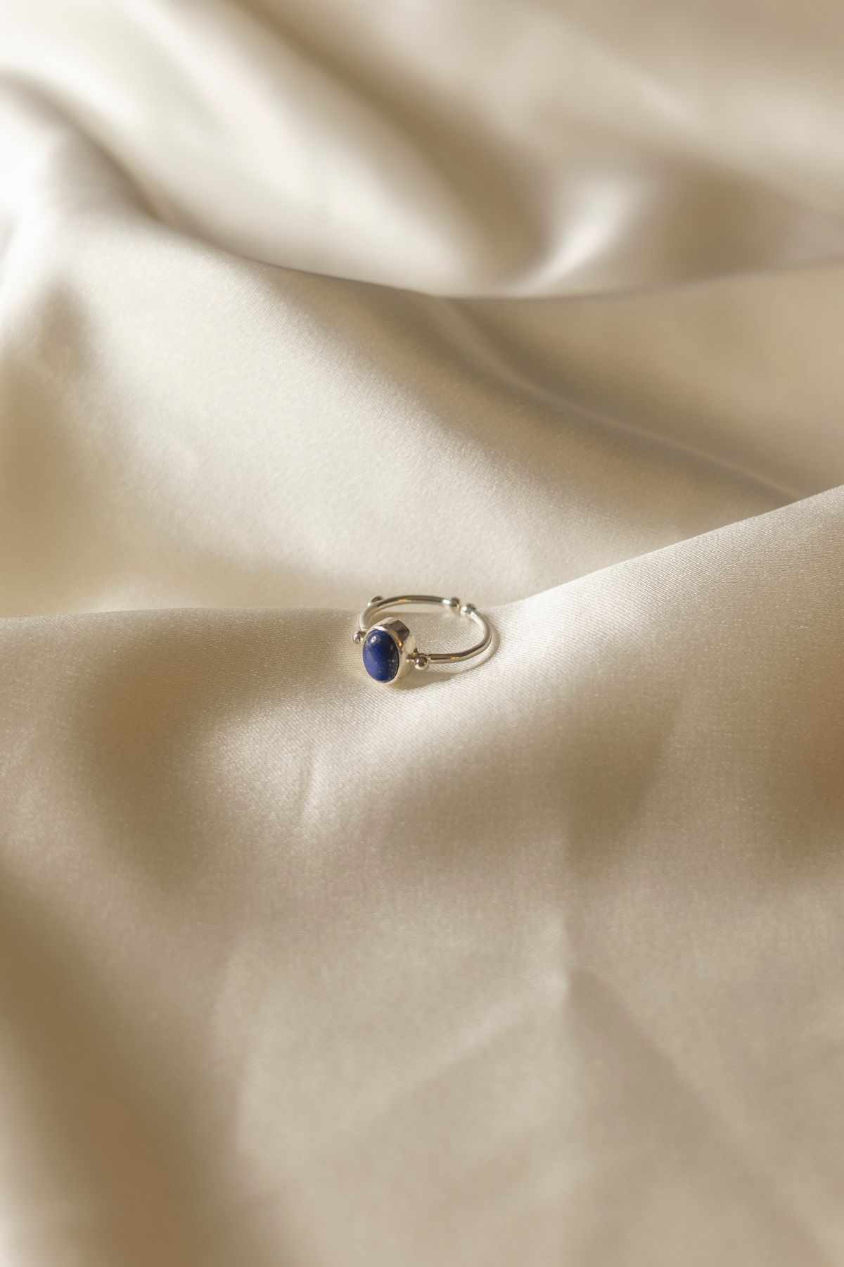 Rinacre Atelier Lapis Lazuli 925 Ayar Gümüş Yüzük