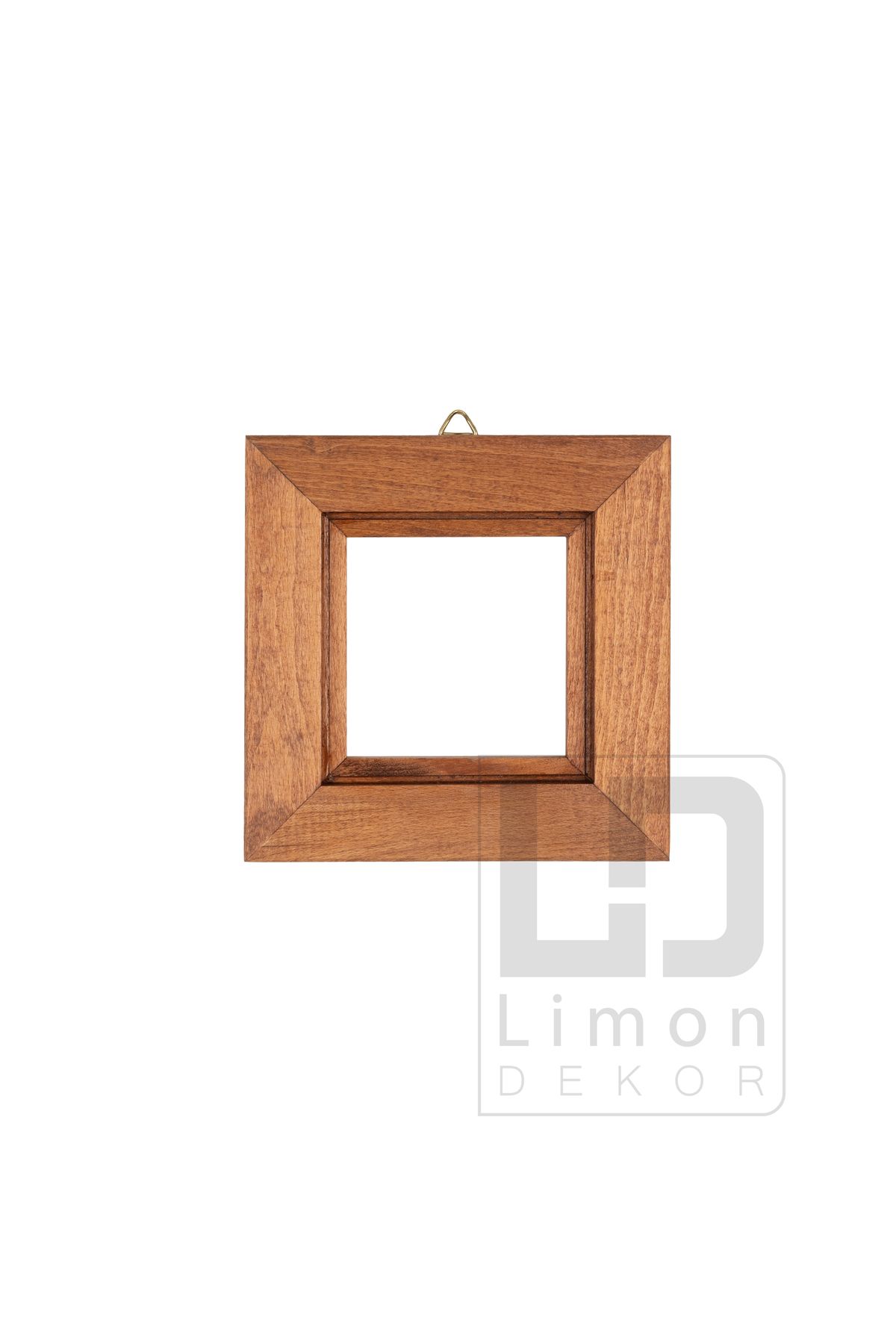 Limon Dekor Masif Ahşap Çerçeve – Çini ve Seramik Karolar için El Yapımı Duvar Çerçevesi (10x10 cm)