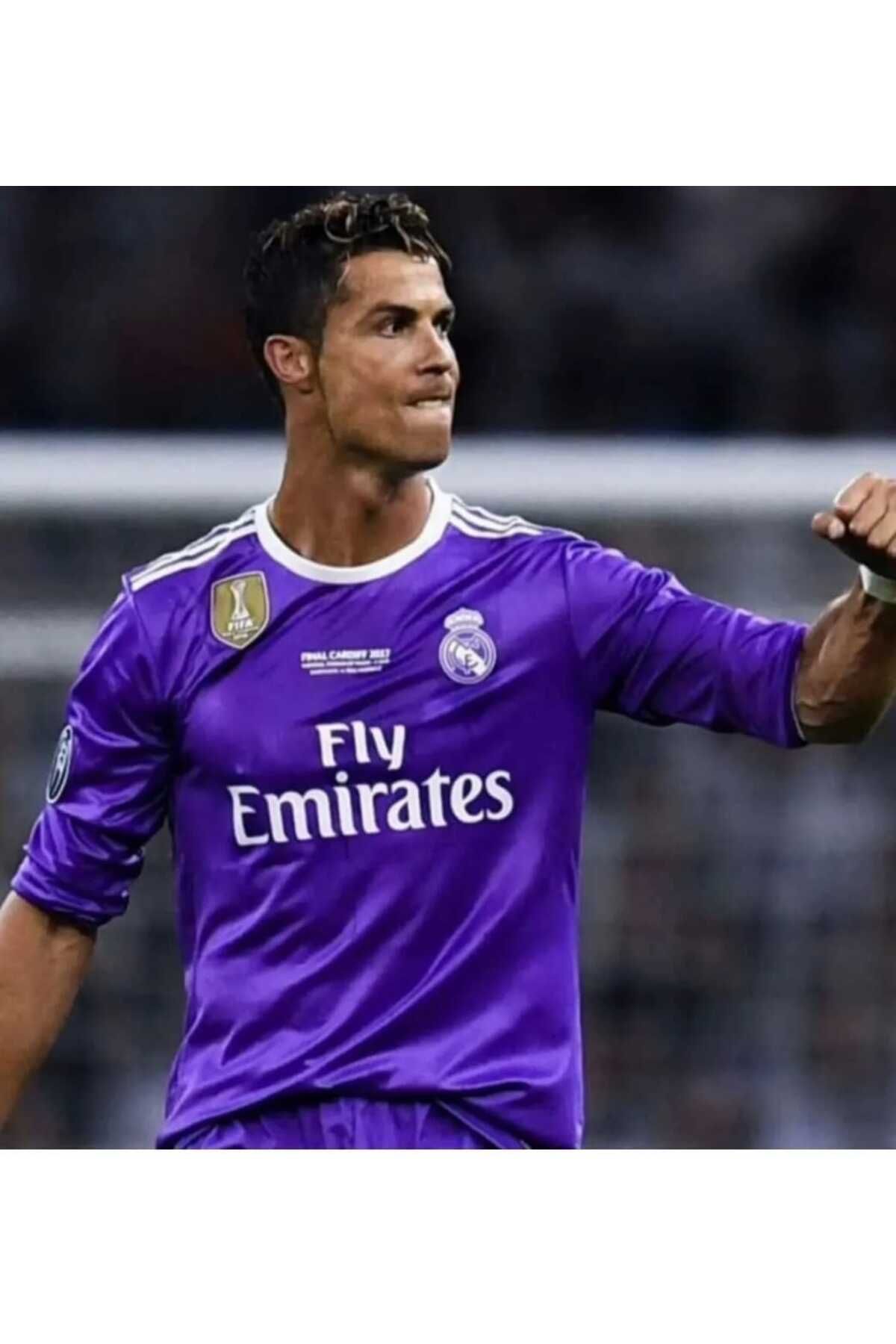 Marka Extra MADRİD R.onâl.do 7 2017/2018 Sezon Cardif FİNAL MOR YETİŞKİN FutboL Forması