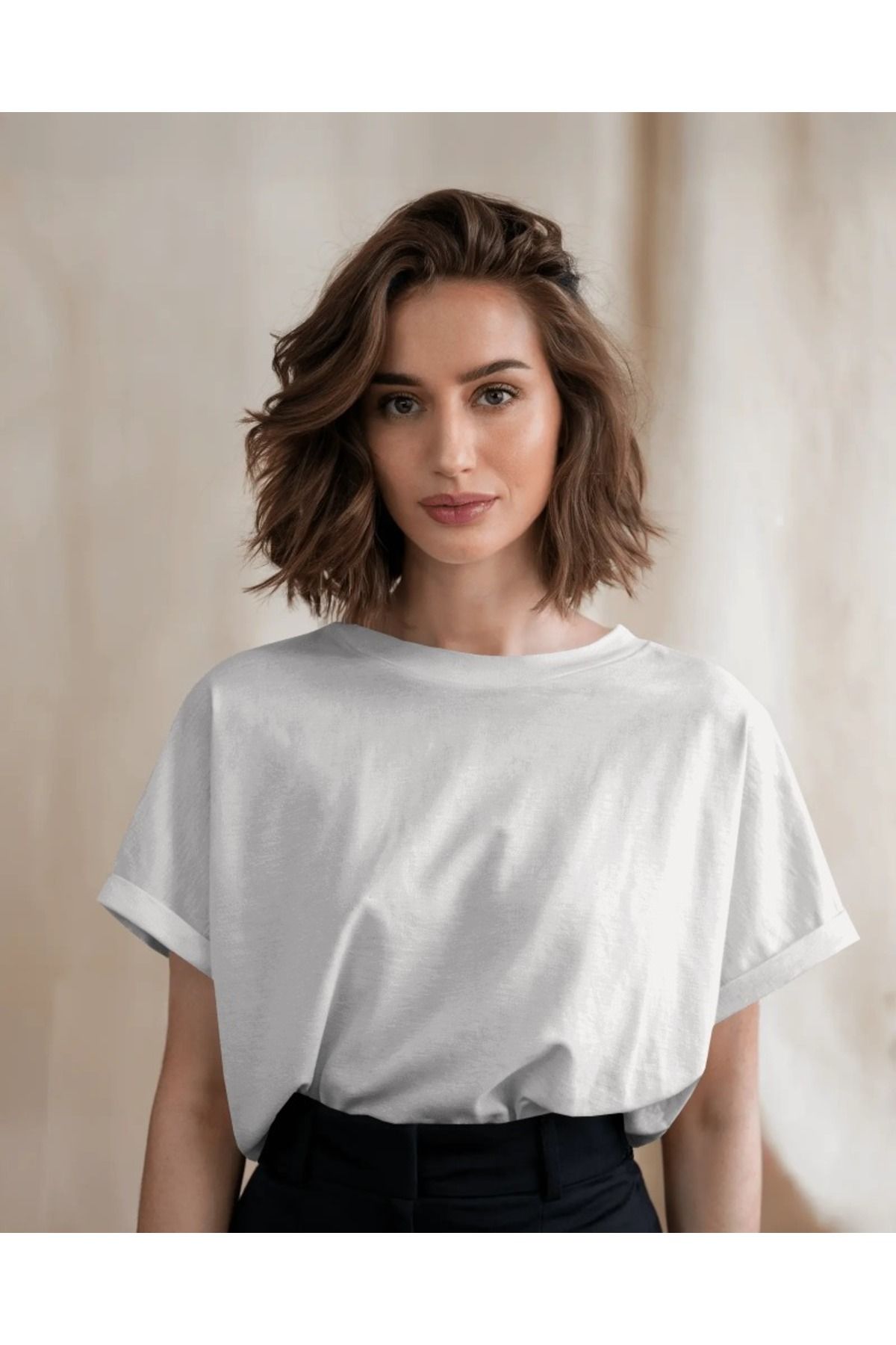 Etoile Studio Unisex Pamuk Örme Oversize T-shirt