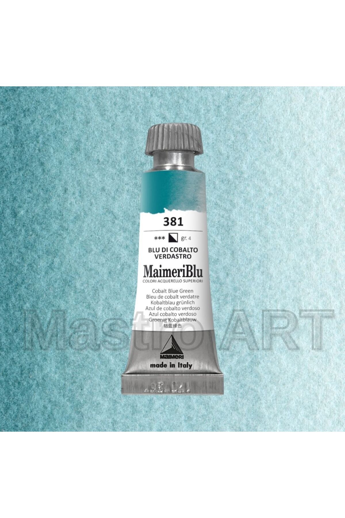 Maimeri Blu Pro Tüp Sulu Boya 12 ml S4 381 Cobalt Blue Green