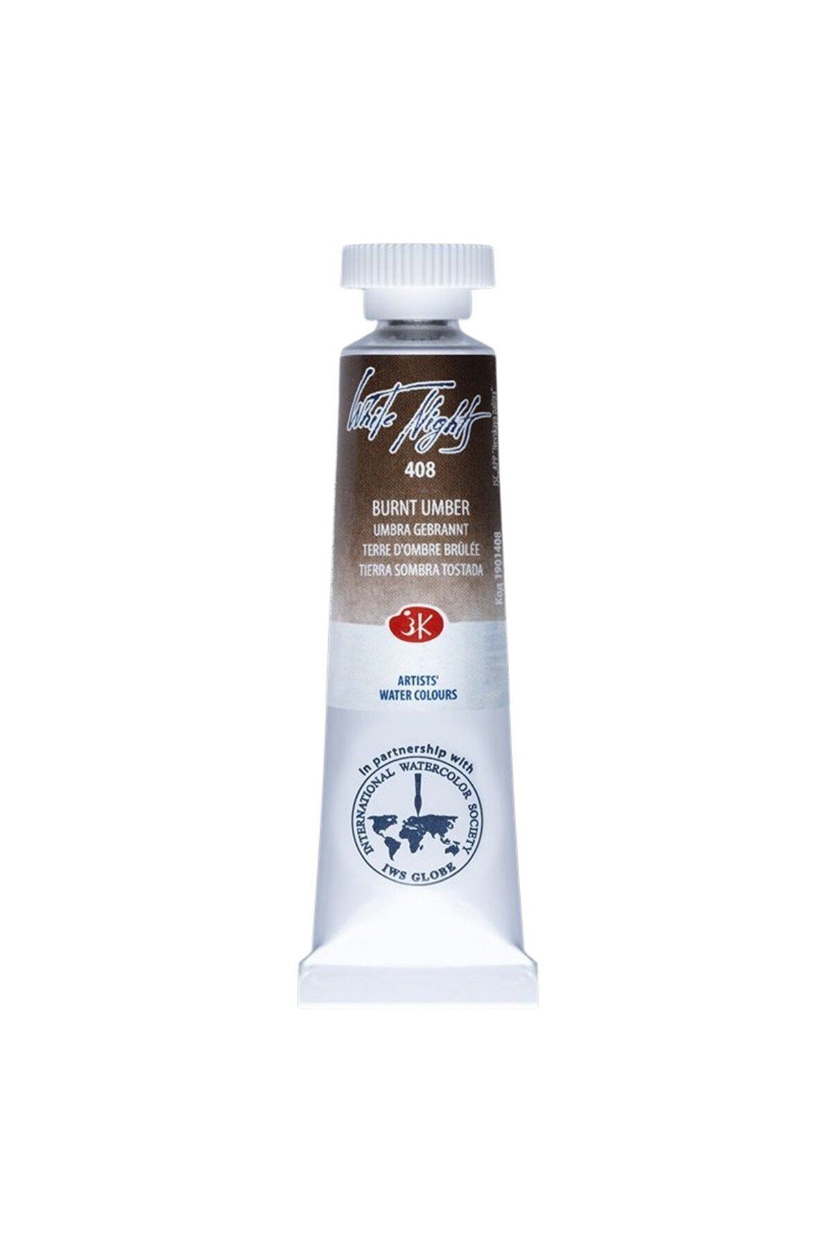 ST. PETERSBURG White Nights Watercolor Tüp Sulu Boya 10ml 408 Burnt Umber