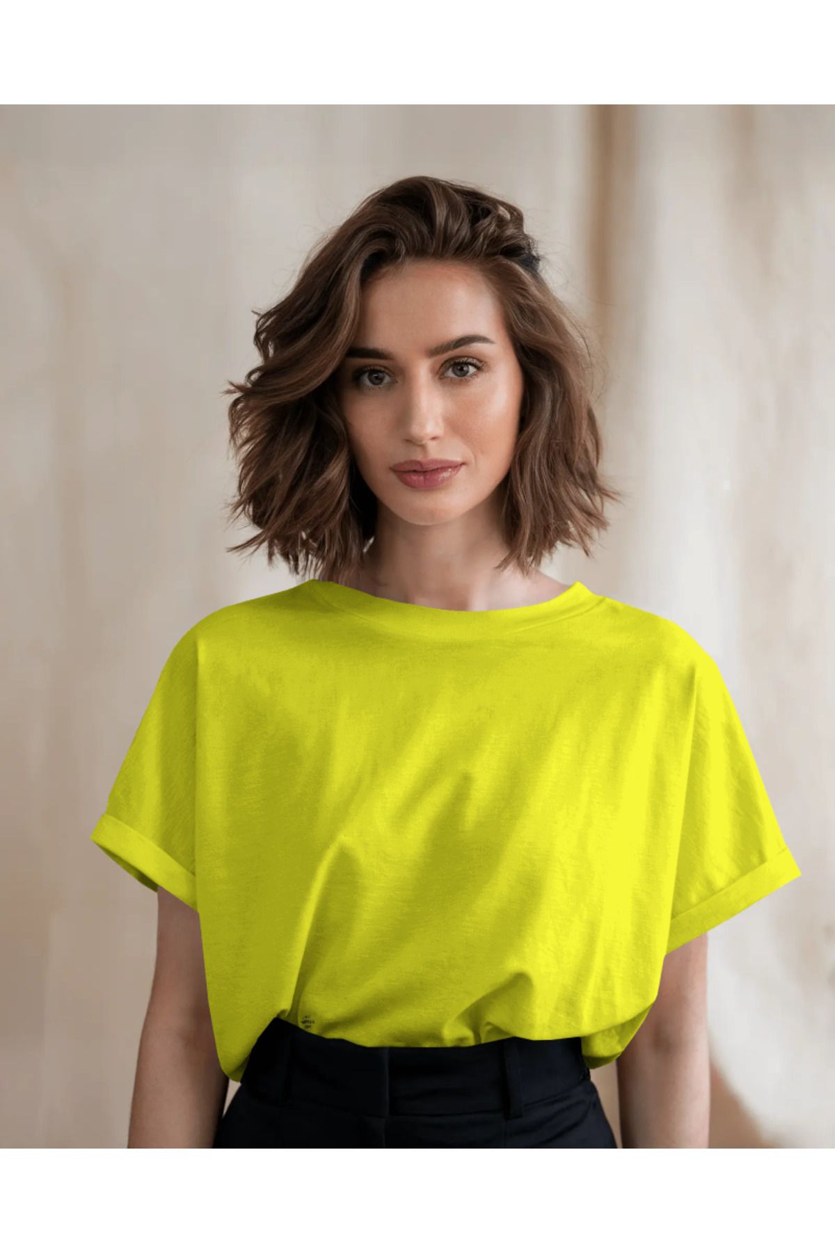 Etoile Studio Unisex Pamuk Örme Oversize T-shirt