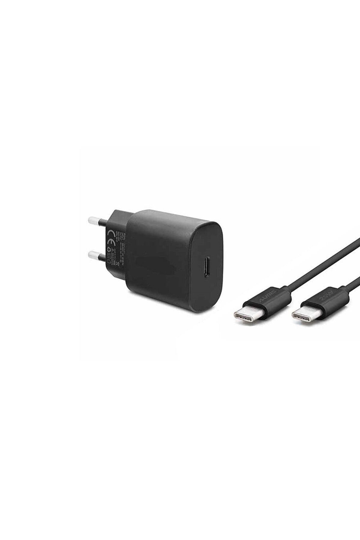 Auris CH25 25W USB-C Hızlı Şarj Cihazı ve Type-C – Type-C Kablo Seti Super Fast