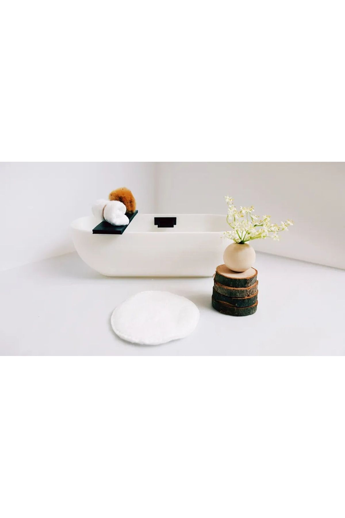 CharmFancy 1/12 Ölçek Lavabo Raflı Minyatür Diorama Eşya Aksesuar Maket