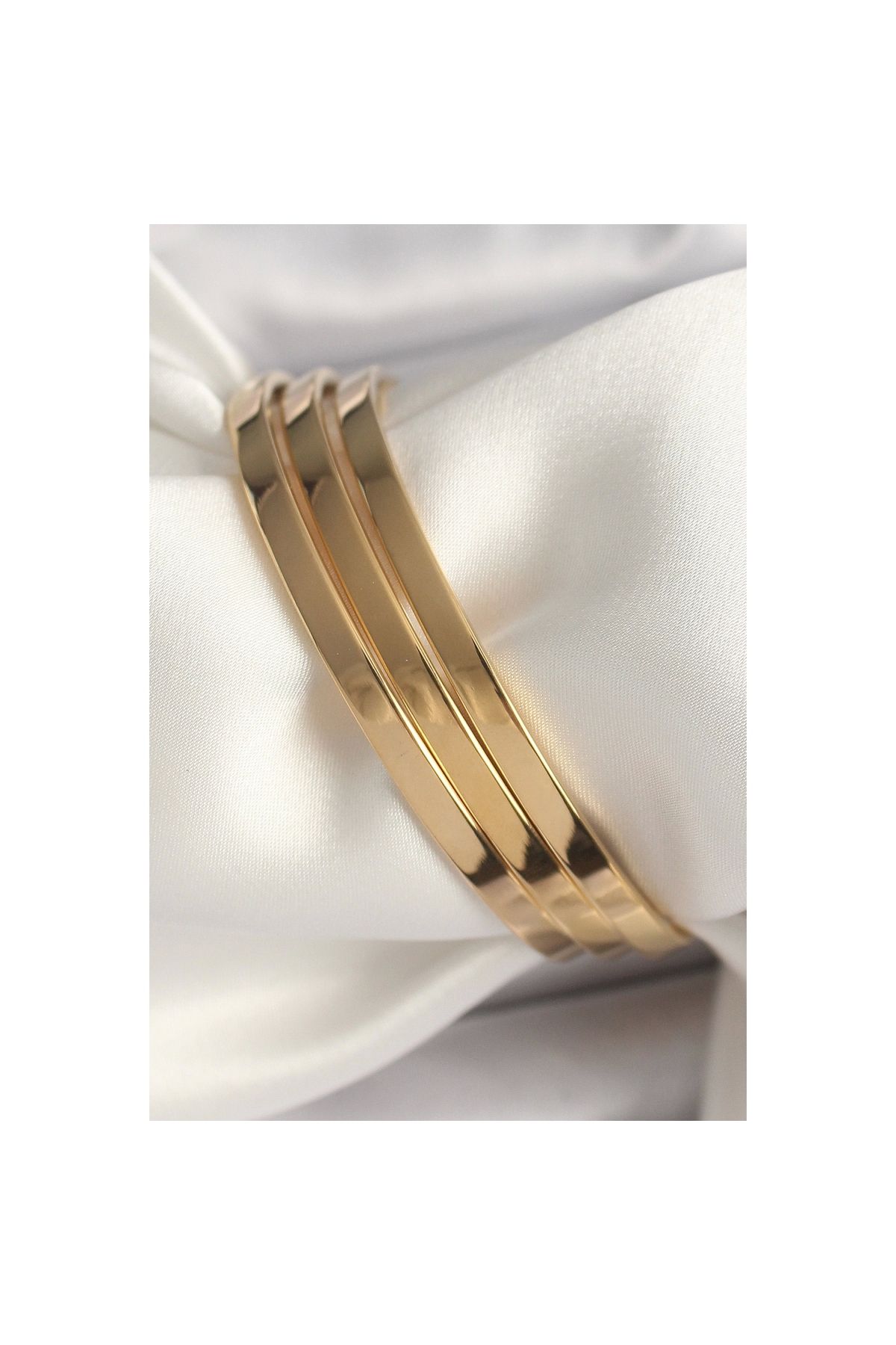 Narnuga 316L Çelik Gold Renk Ajda Model Kadın Bileklik - TJ-BB6593