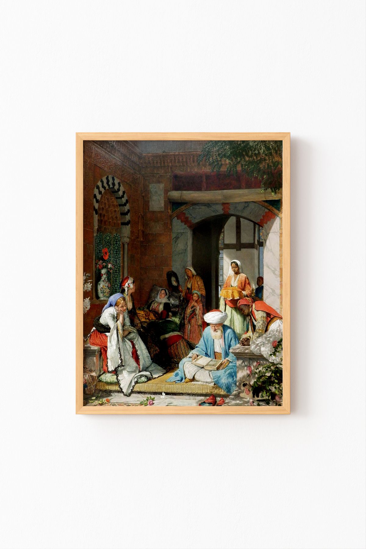 epiqart Şifa Duası - Ahşap Desenli Çerçeve