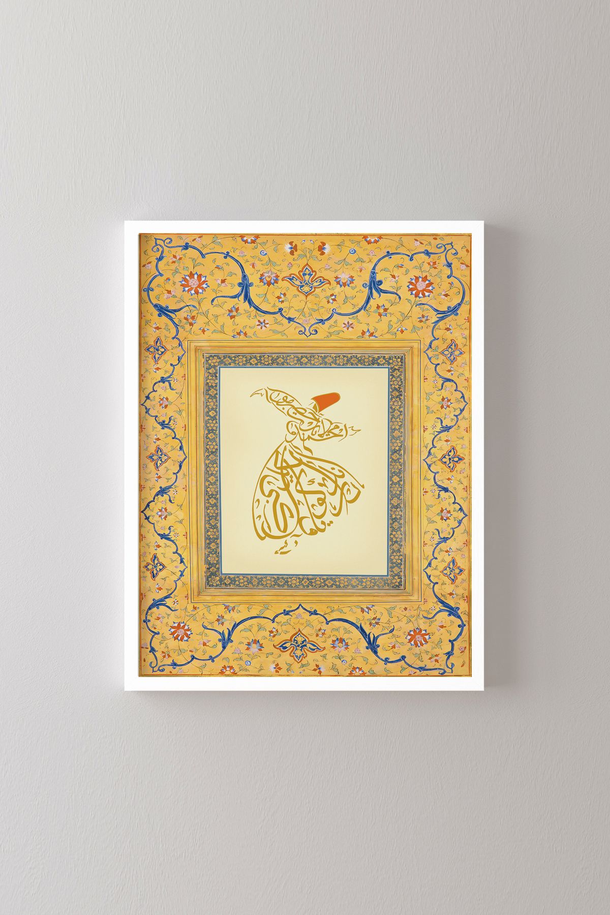 epiqart Semazen - Beyaz Çerçeve