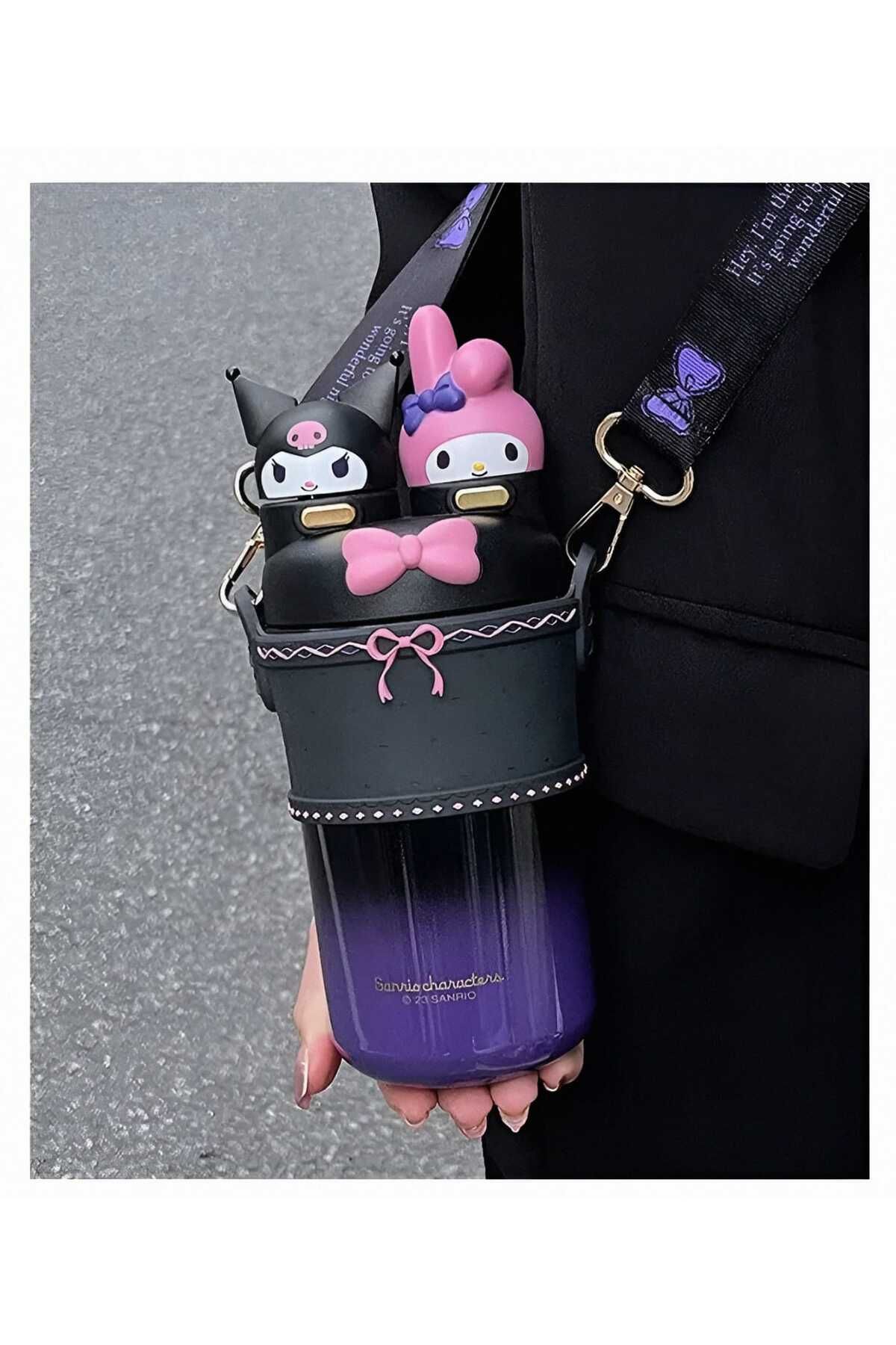 KumOziShop Sanrio Kuromi My Melody Pochacco Boyundan Askılı Lüx Suluk