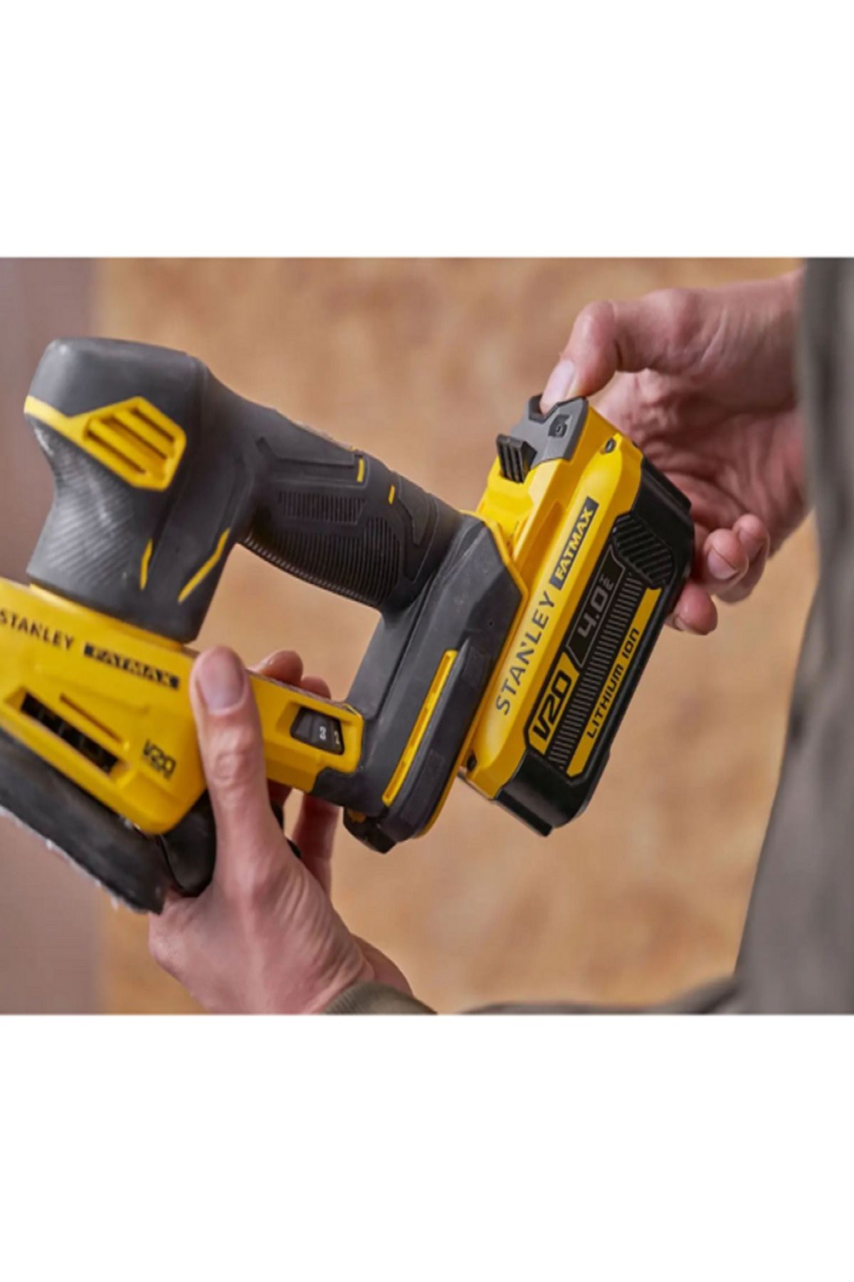 Stanley-V20 18V Cordless Detail Sander with Battery and Soft Bag 3