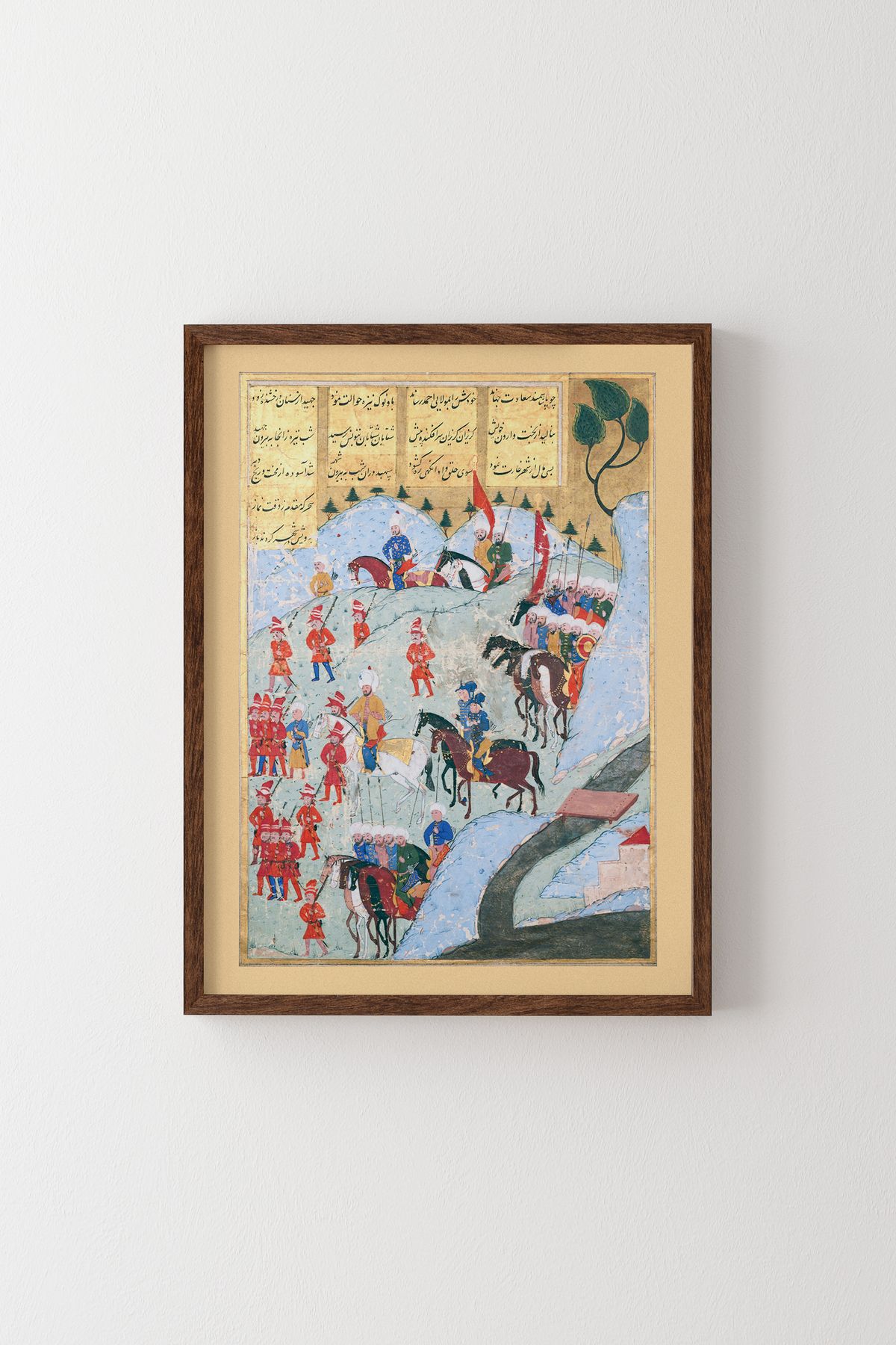 epiqart Tunus'un Zaptı - Ahşap Desenli Çerçeve