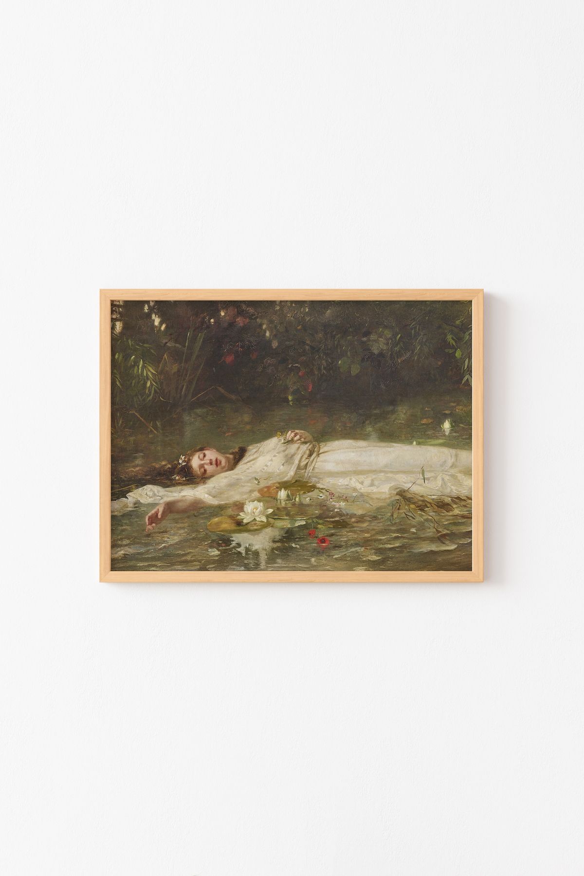 epiqart Ophelia - Ahşap Desenli Çerçeve