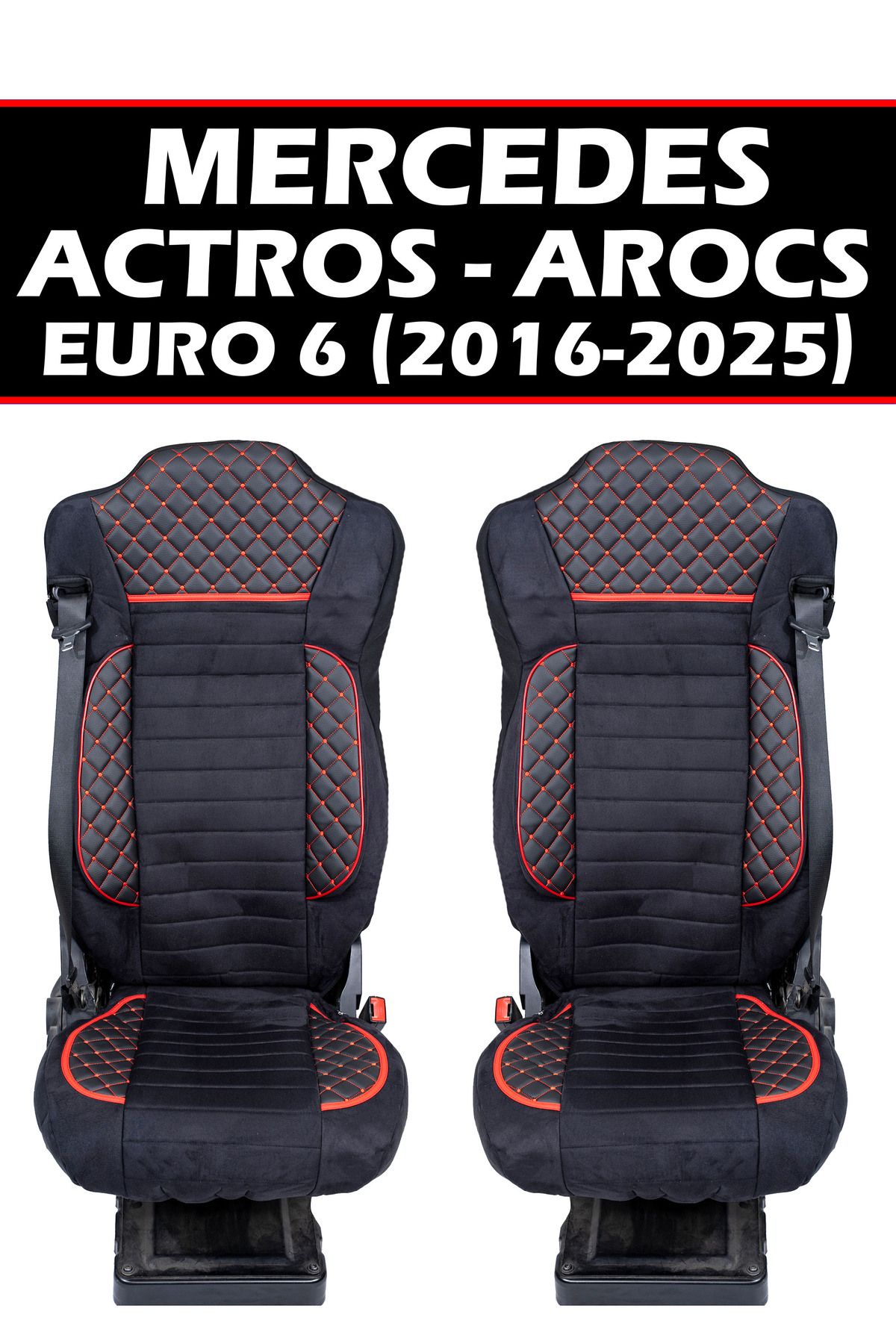 VIPTIRSHOP MERCEDES ACTROS - AROCS EURO 6 (2016-2025) DERİ SÜET ORTAPEDİK KOLTUK KILIFI