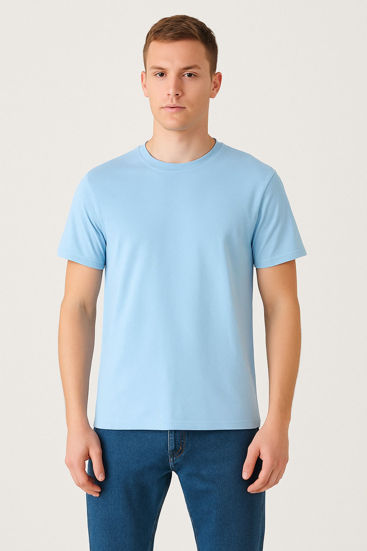 rmys Pamuklu Bisiklet Yaka Erkek T-Shirt