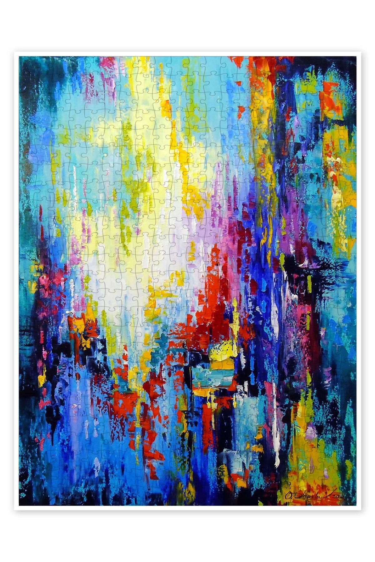 Jeronkarji Duyguların Hareketi 500 Parça Puzzle Yapboz Bohem Soyut Sanat Temalı