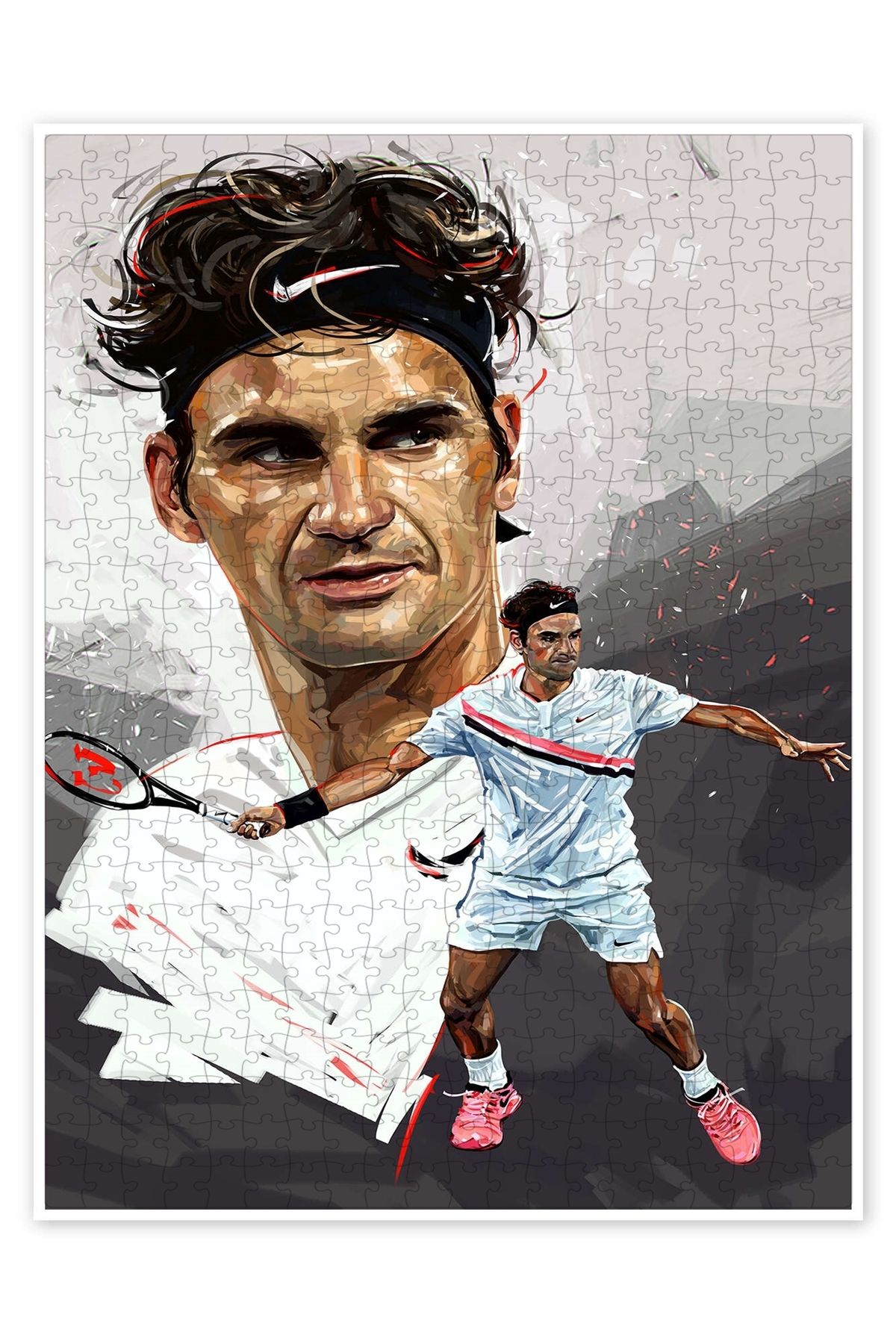 Jeronkarji Roger Federer 500 Parça Puzzle Yapboz Klasik Film Temalı