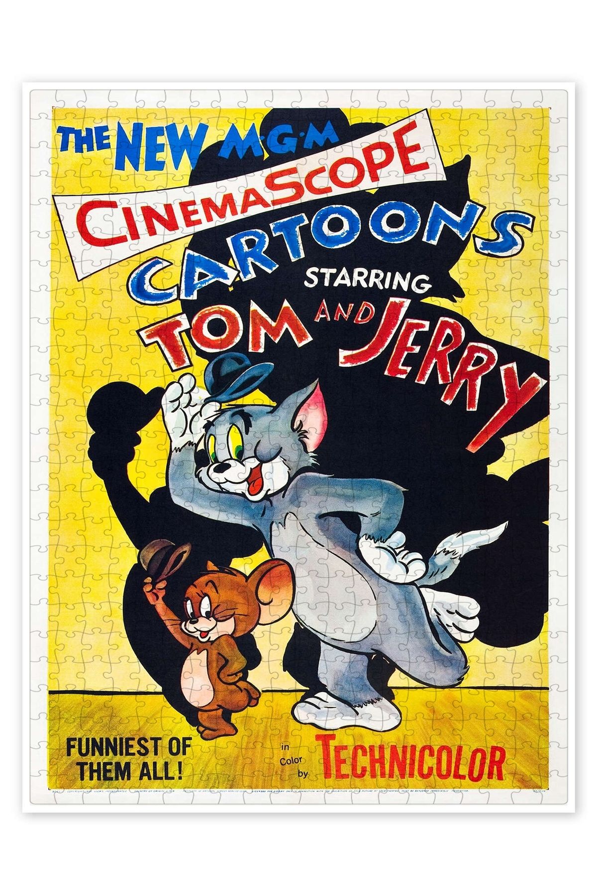 Jeronkarji Tom ve Jerry (1955) 500 Parça Puzzle Yapboz Klasik Film Temalı