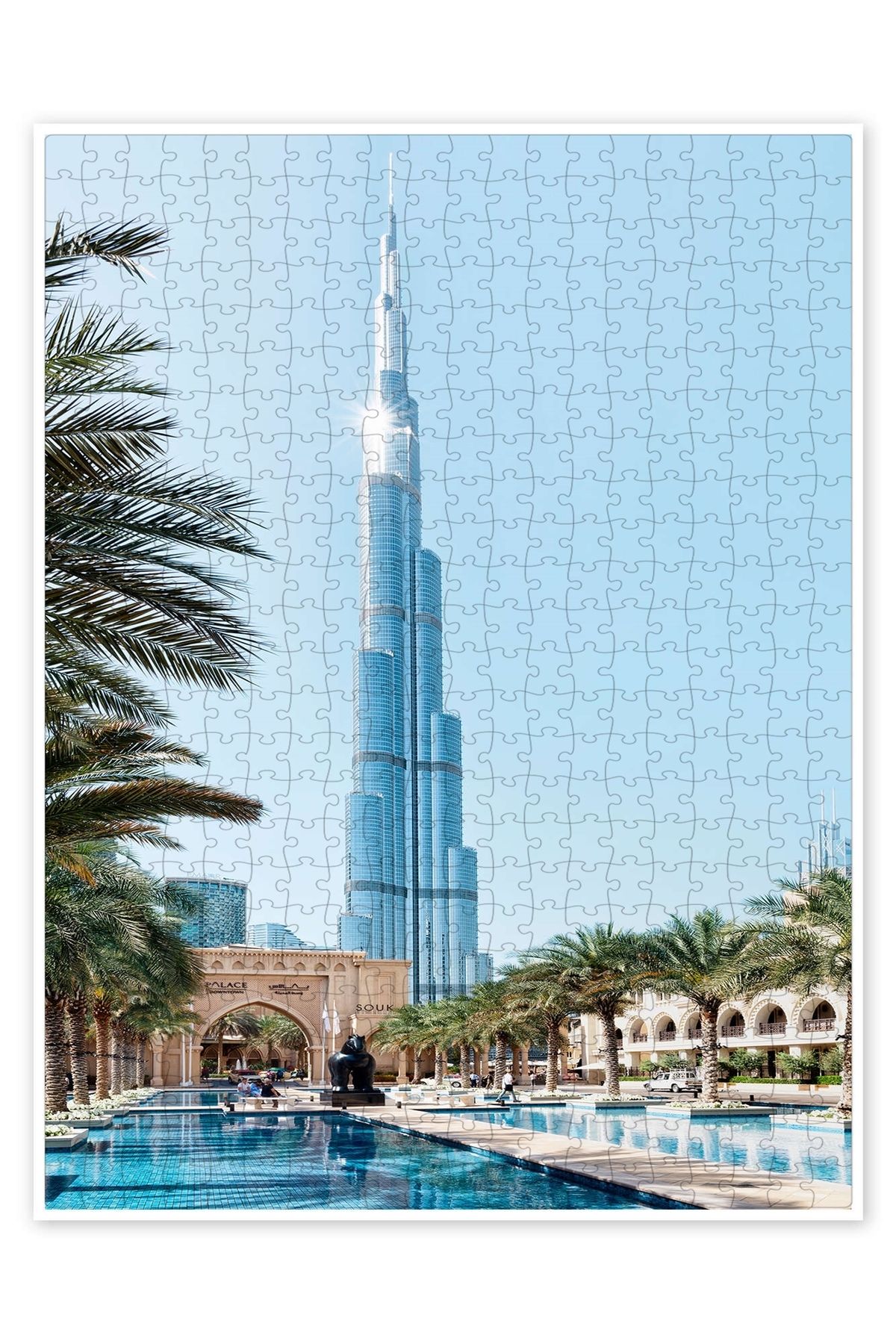 Jeronkarji Dubai - Harika Burj Khalifa 500 Parça Puzzle Yapboz Şehir Manzara Temalı Hobilik