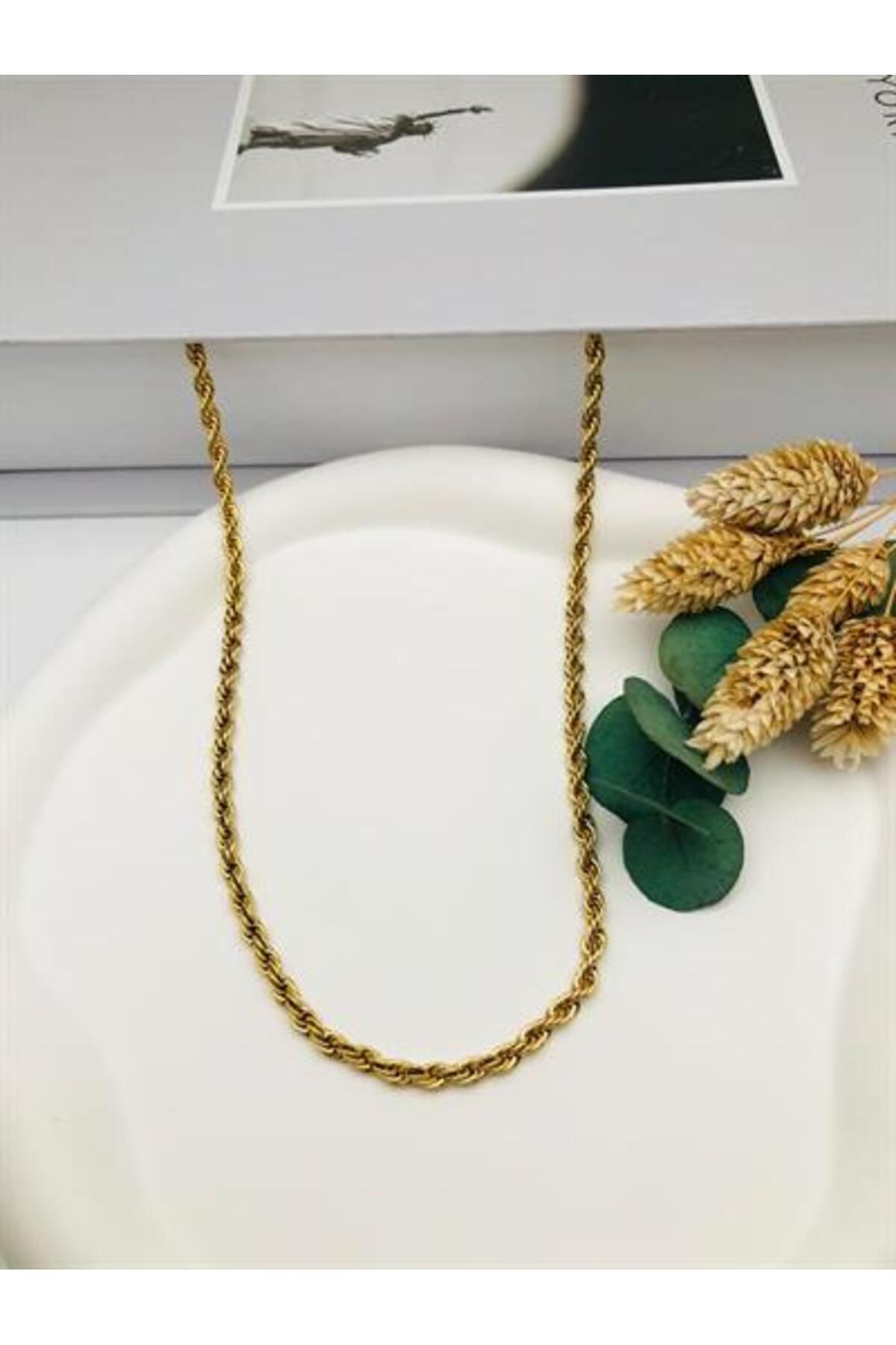 HEDİYELANDY Burgu Kolye 4Mm 45Cm (Gold) 010656