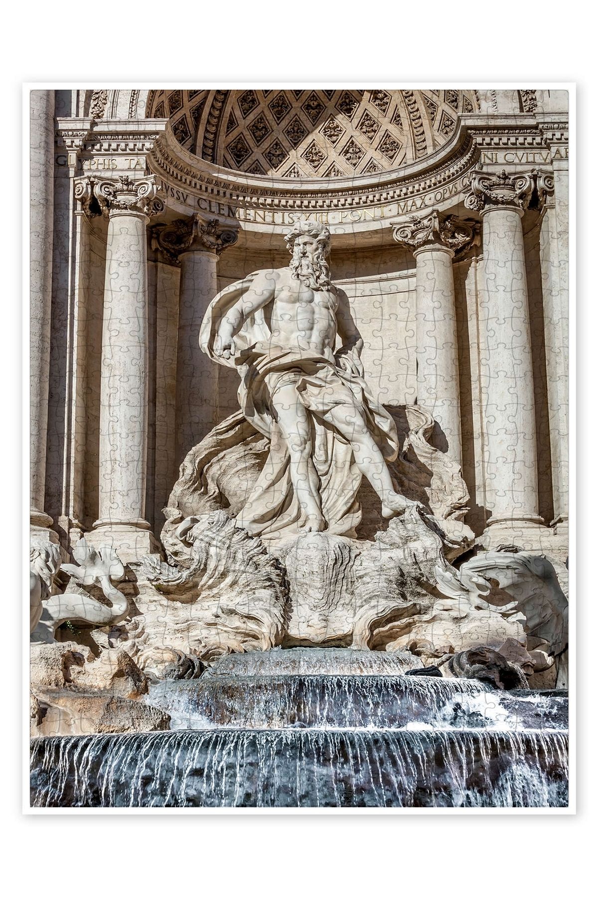 Jeronkarji Roma'daki Trevi Çeşmesi 500 Parça Puzzle Yapboz Şehir Manzara Temalı Hobilik