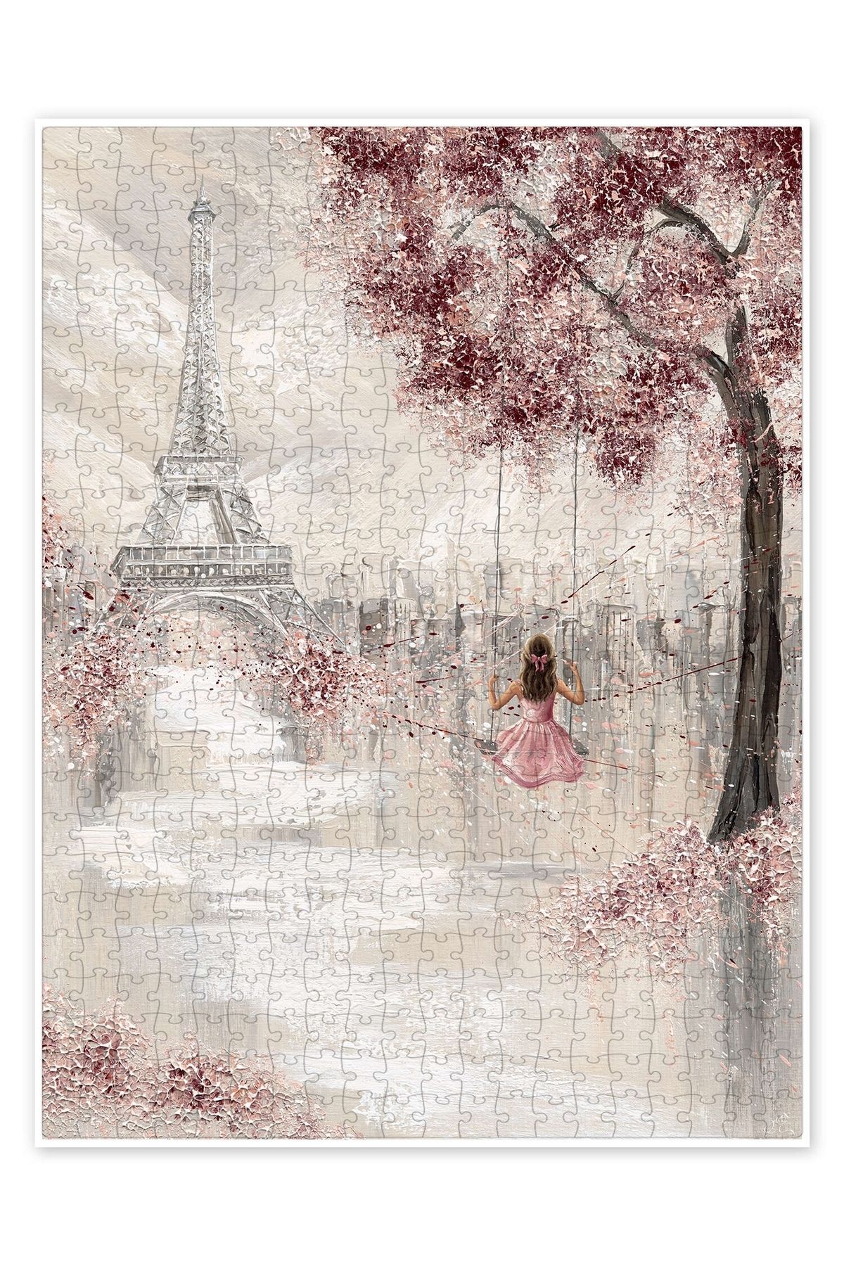 Jeronkarji Ebedi Oyun, Paris 500 Parça Puzzle Yapboz Şehir Manzara Temalı Hobilik