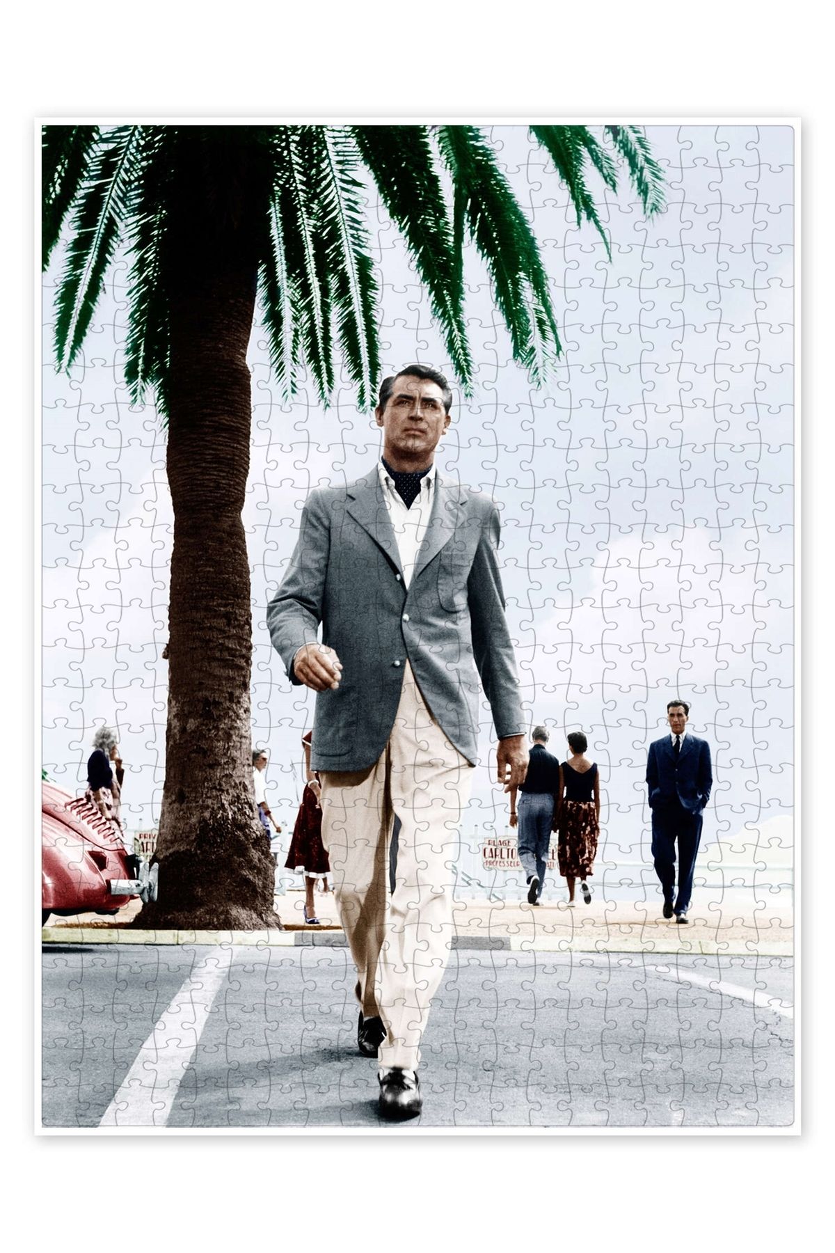 Jeronkarji Cary Grant Film Sahnesi 500 Parça Puzzle Yapboz Klasik Film Temalı