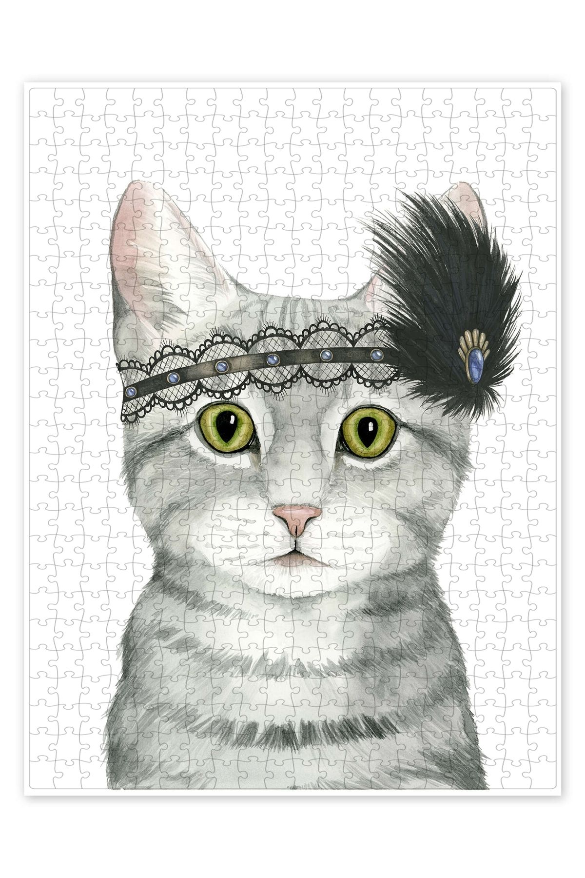 Jeronkarji Downton Kedisi II 500 Parça Puzzle Yapboz Kedi Köpek Temalı Doğa ve Orman Hayvanları