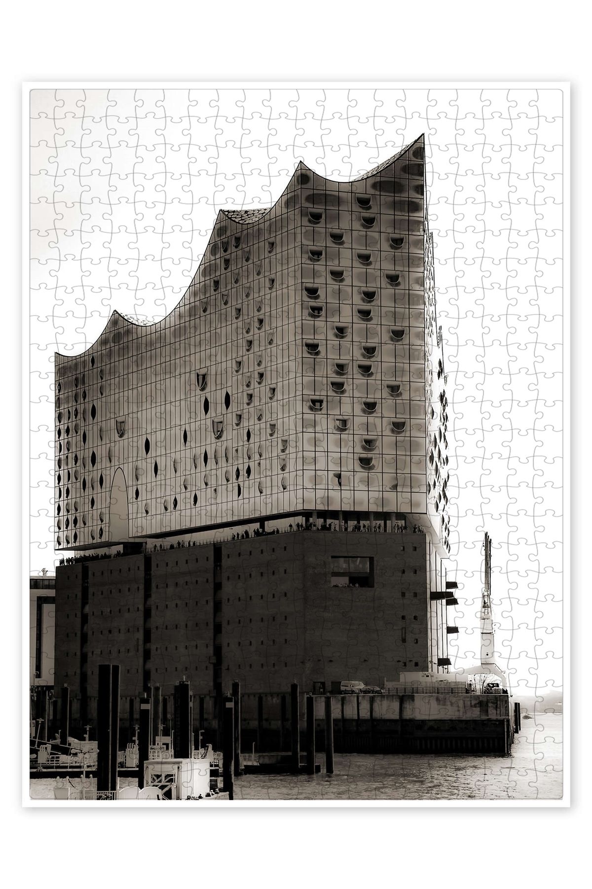 Jeronkarji Elbphilharmonie 500 Parça Puzzle Yapboz Şehir Manzara Temalı Hobilik