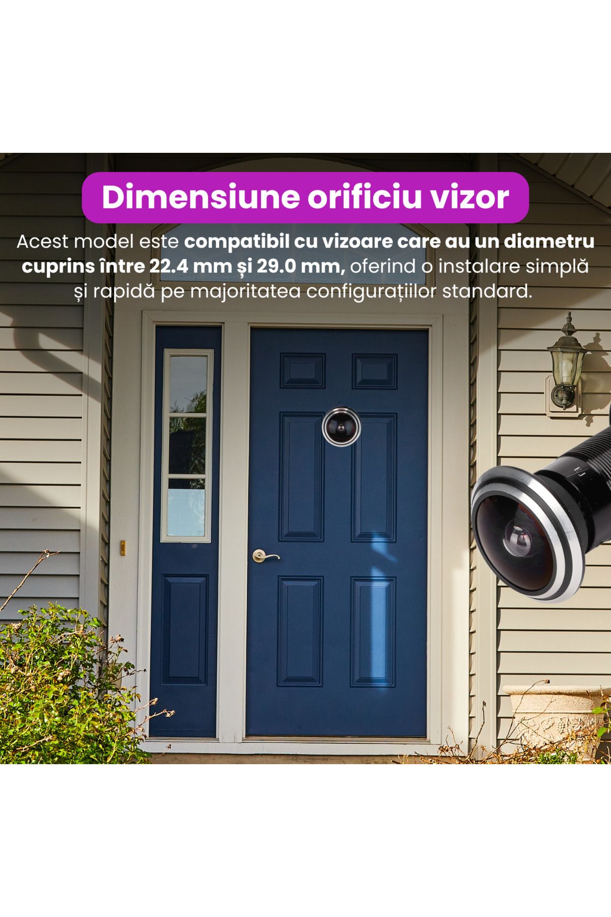 Spionescu-Smart door viewer with 1080P video camera, 2.4G WiFi, motion detection, two-way audio 6