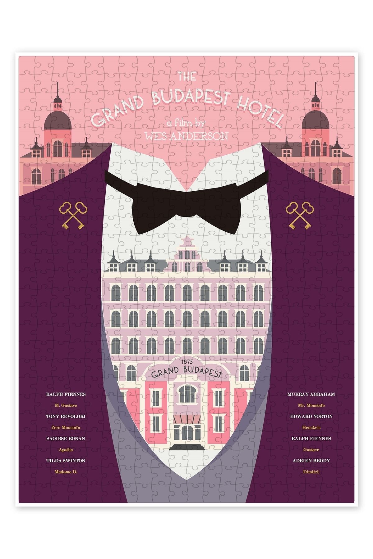 Jeronkarji Grand Budapest Hotel 500 Parça Puzzle Yapboz Klasik Film Temalı