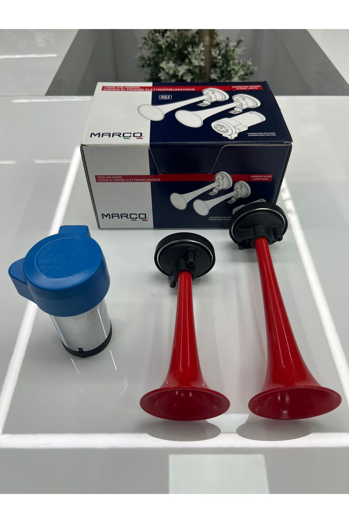 Marco İTALY FERRARİ KORNA A2/R 24V Plastik ikiz korna