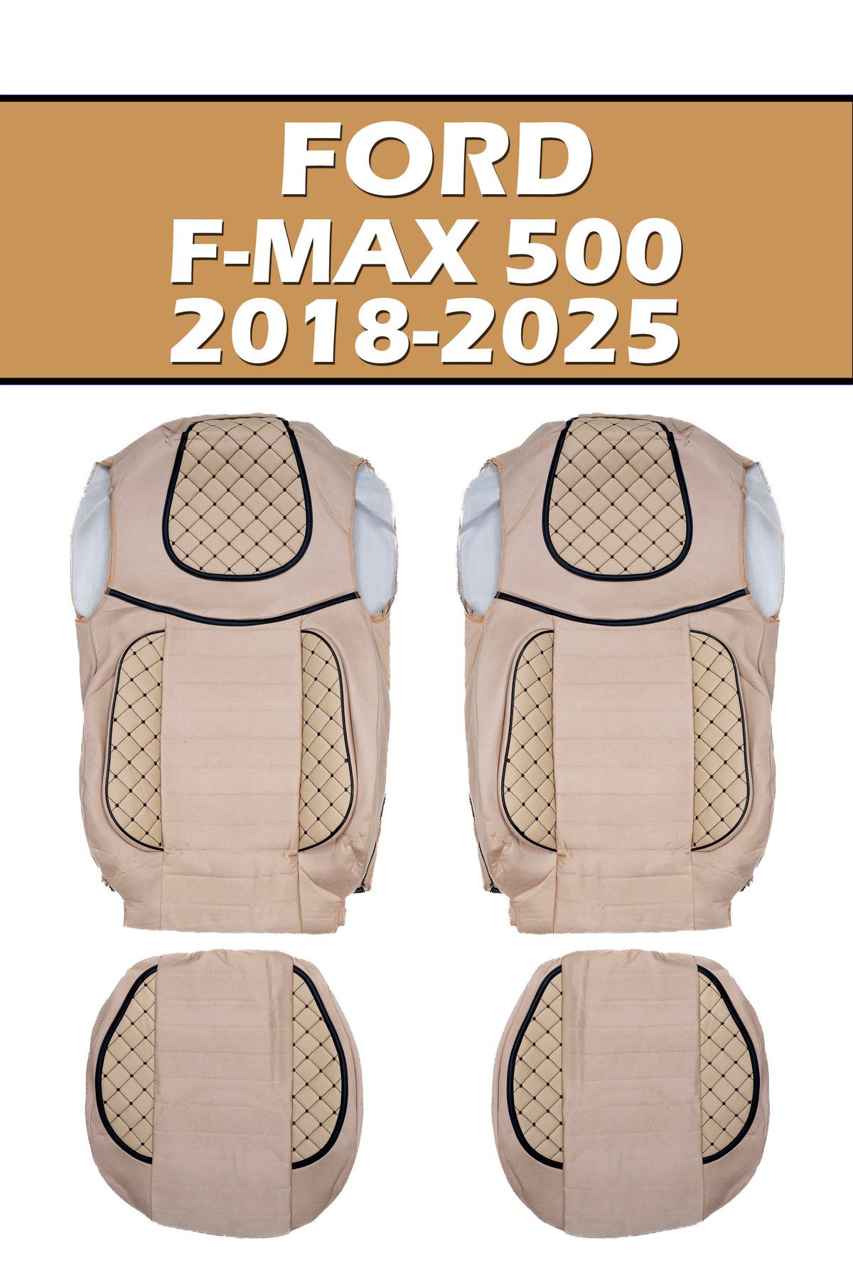 VIPTIRSHOP FORD FMAX (2018-2025) DERİ SÜET ORTAPEDİK KOLTUK KILIFI