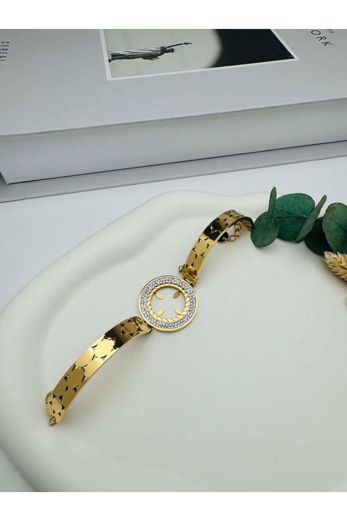 GLY ÇLKBİJUTERİ Çeyrek Takmalı Çelik (uzatmalı) Kelepçe (Gold) KLP 2107