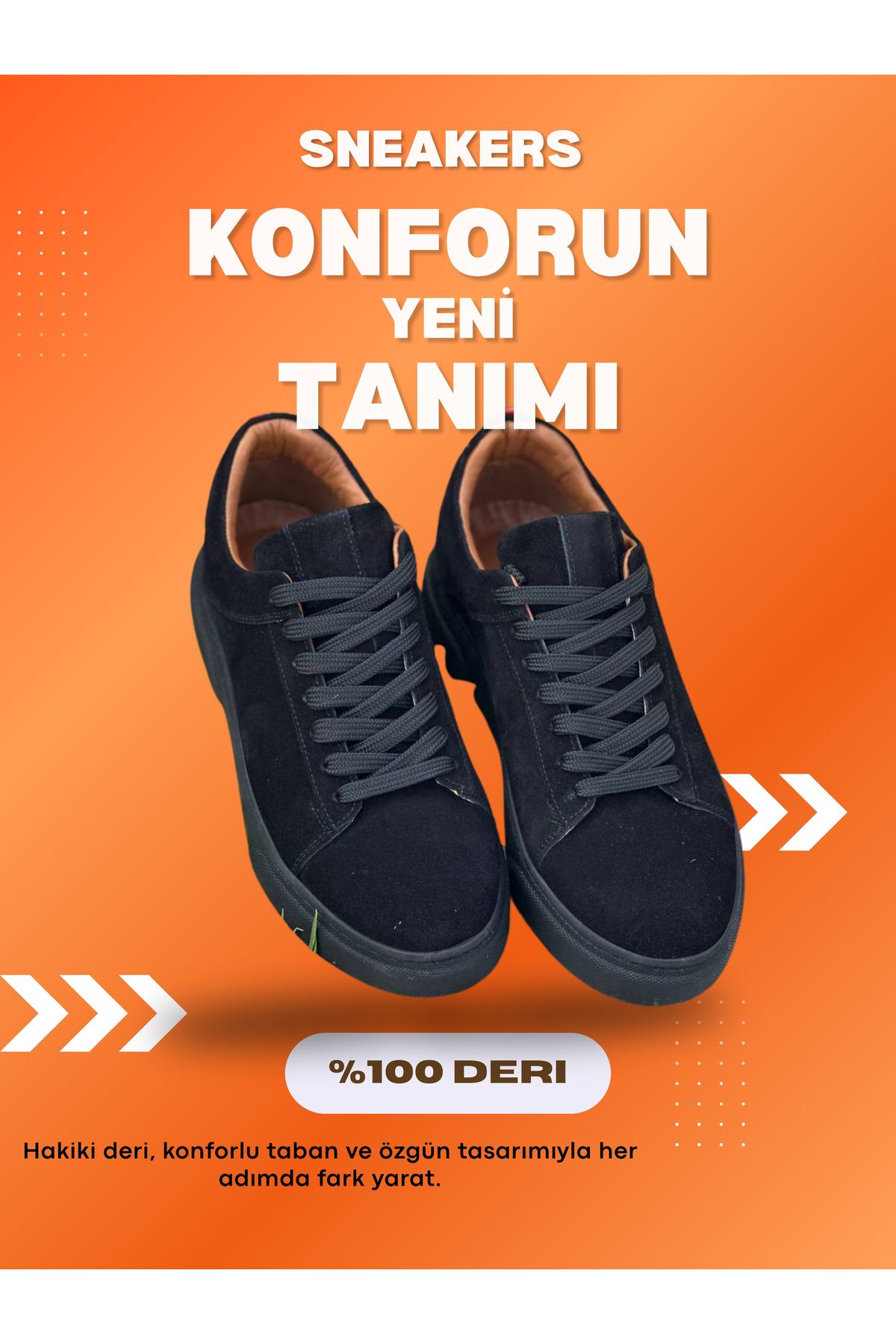shcenco Hakiki Deri Erkek Sneaker Ayakkabı – El İşçiliği ve Konforlu Taban