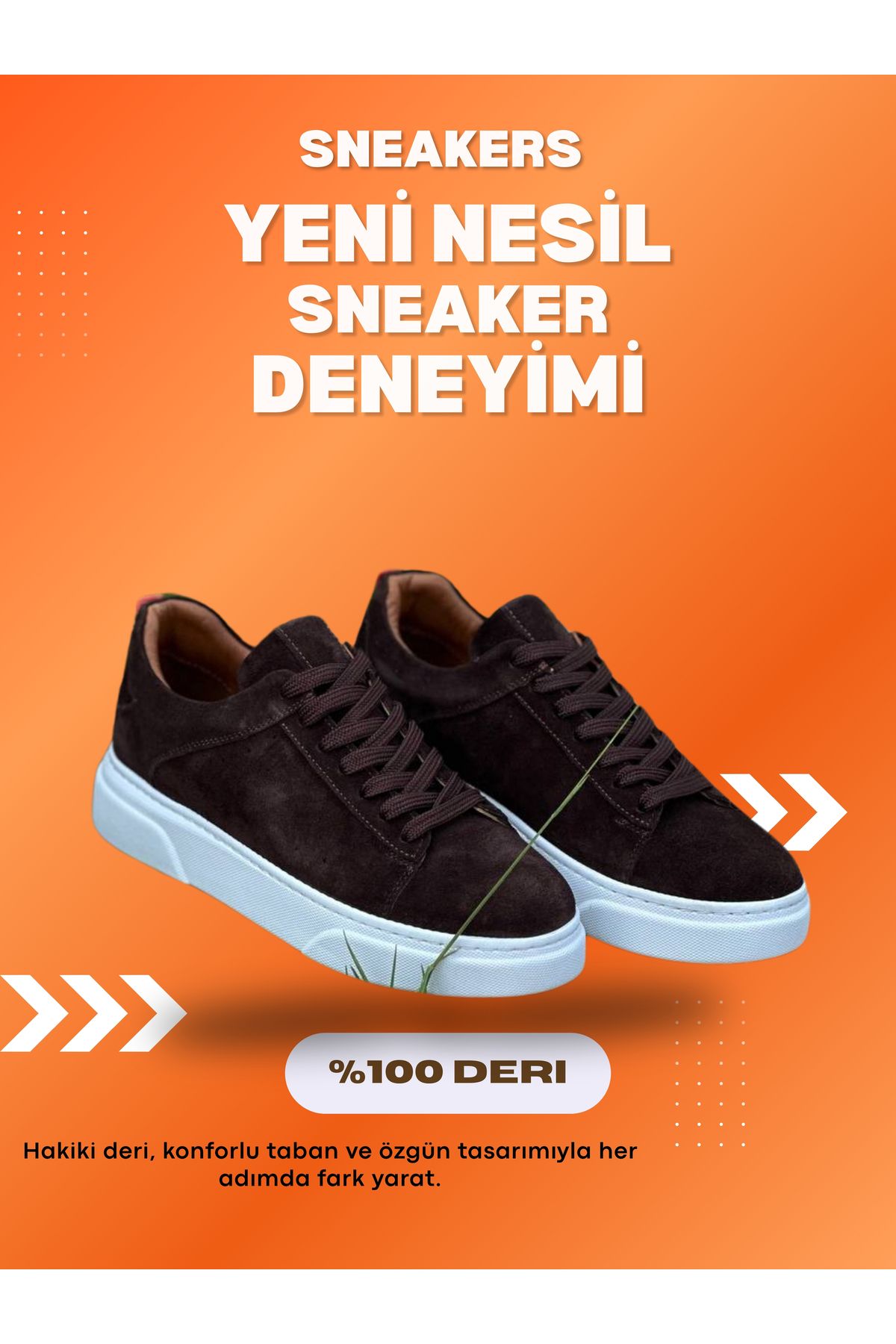 shcenco Hakiki Deri Erkek Sneaker Ayakkabı – El İşçiliği ve Konforlu Taban
