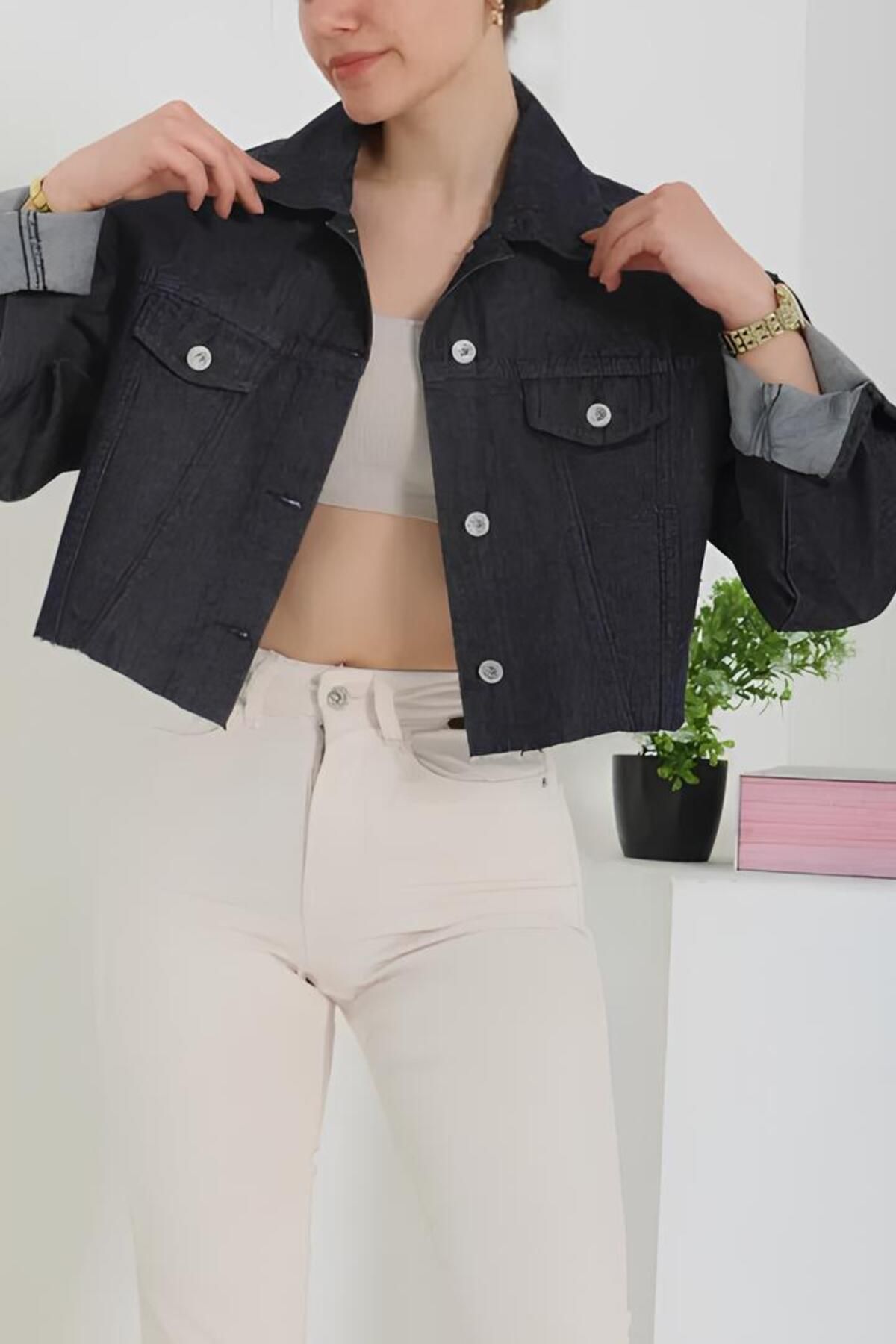 Bozkurt Crop Kot Ceket