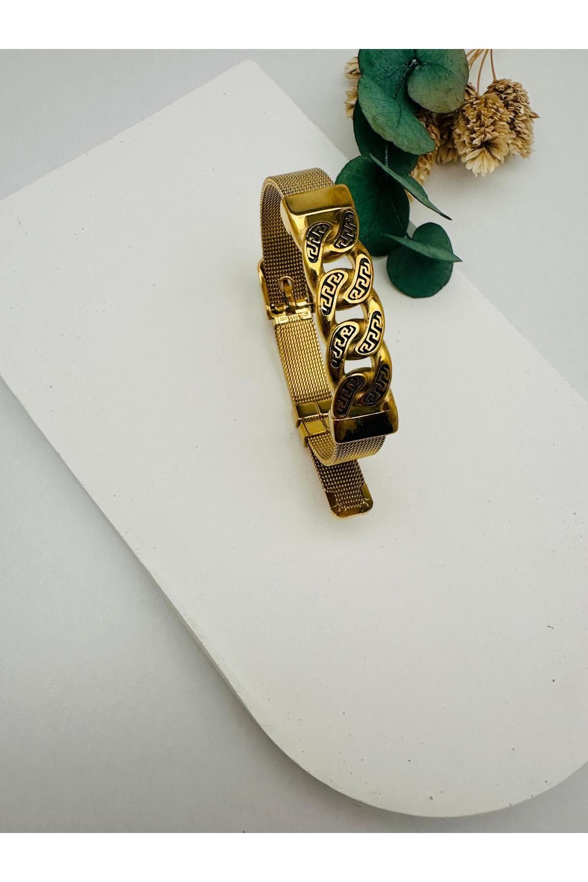 GLY ÇLKBİJUTERİ Çelik Kelepçe ( Gold)