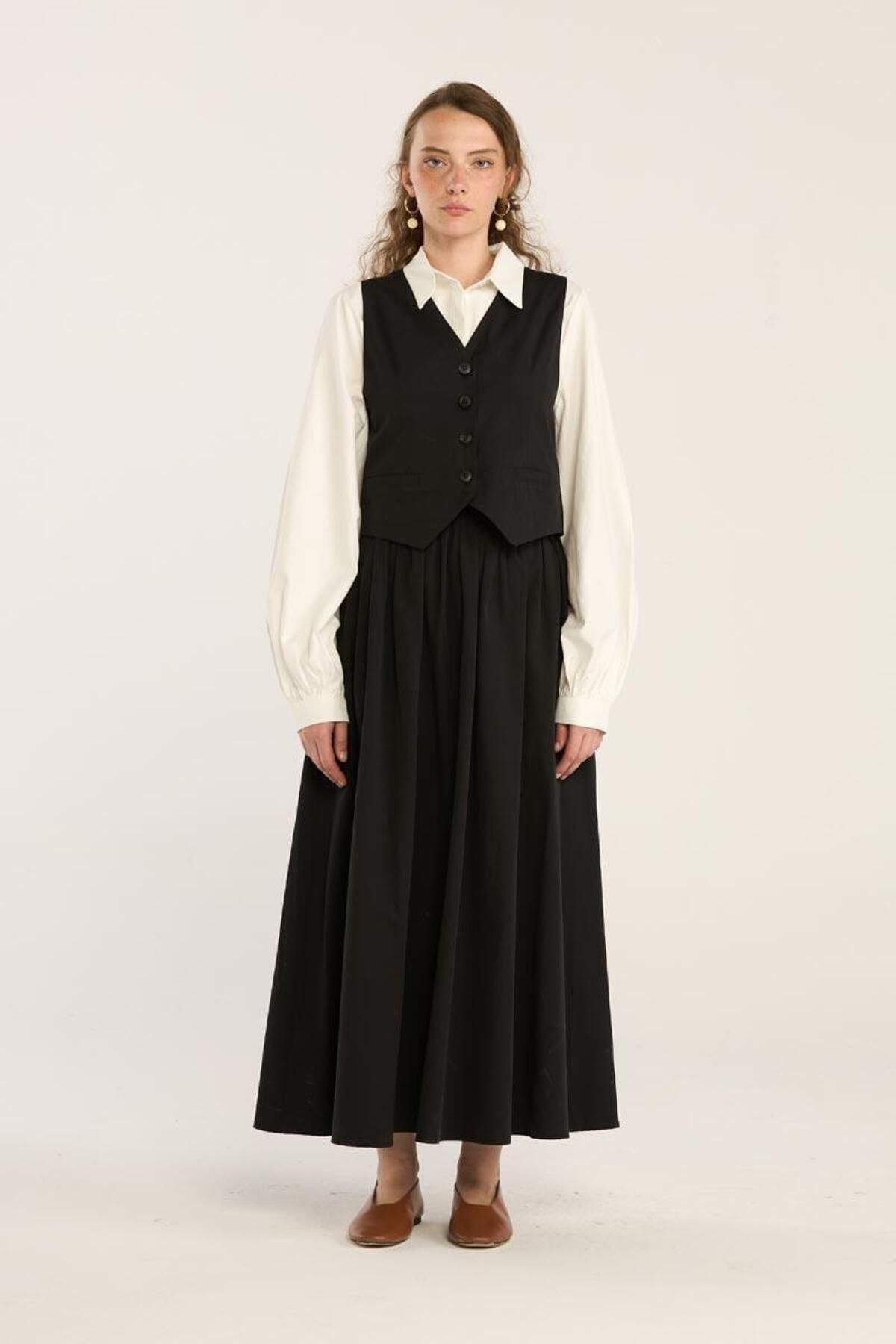 ALYOSHA FASHION Fit Kesimli Klasik Yelek Siyah