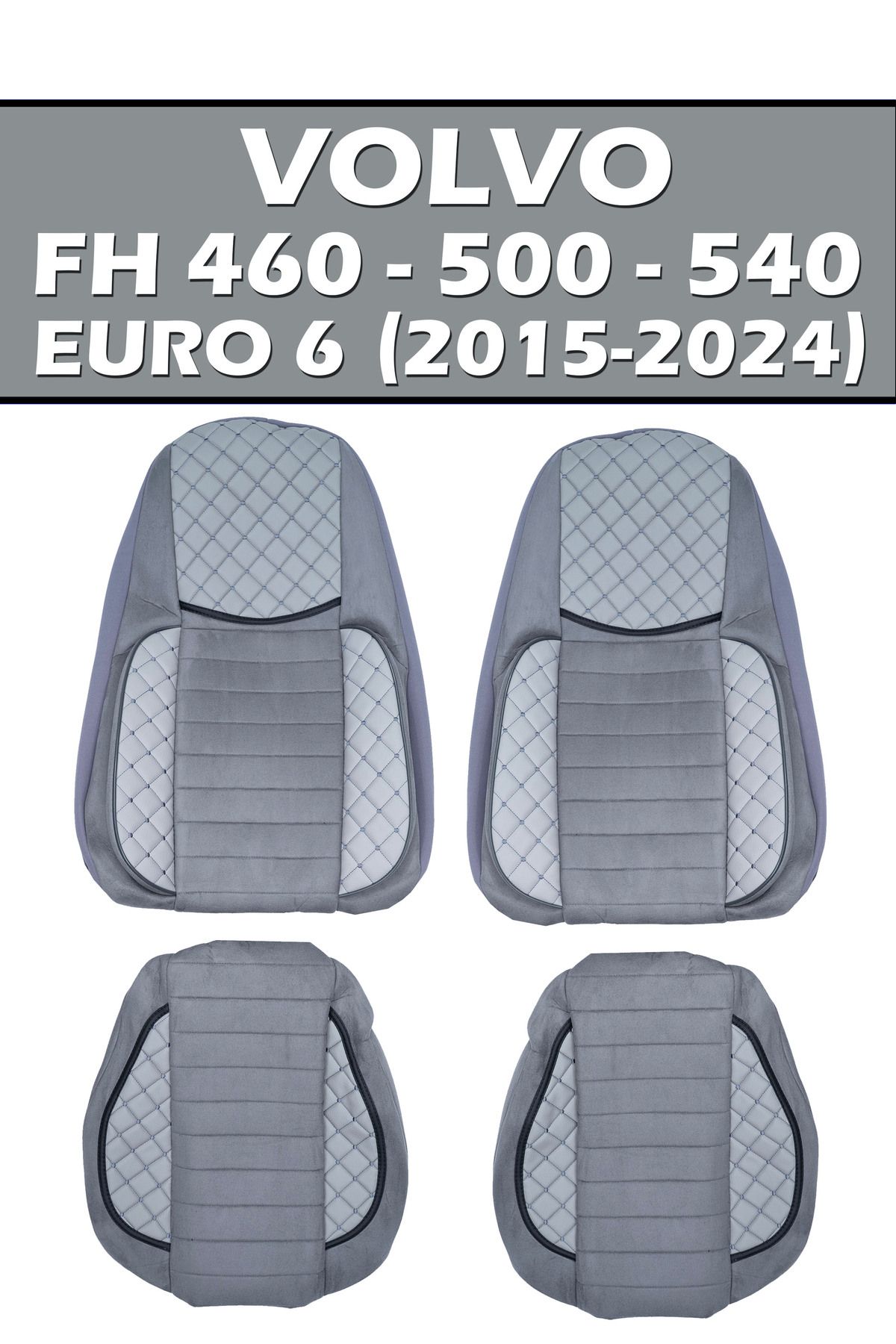 VIPTIRSHOP VOLVO FH 460-500-540 EURO 6 (2015-2024) DERİ SÜET ORTAPEDİK KOLTUK KILIFI