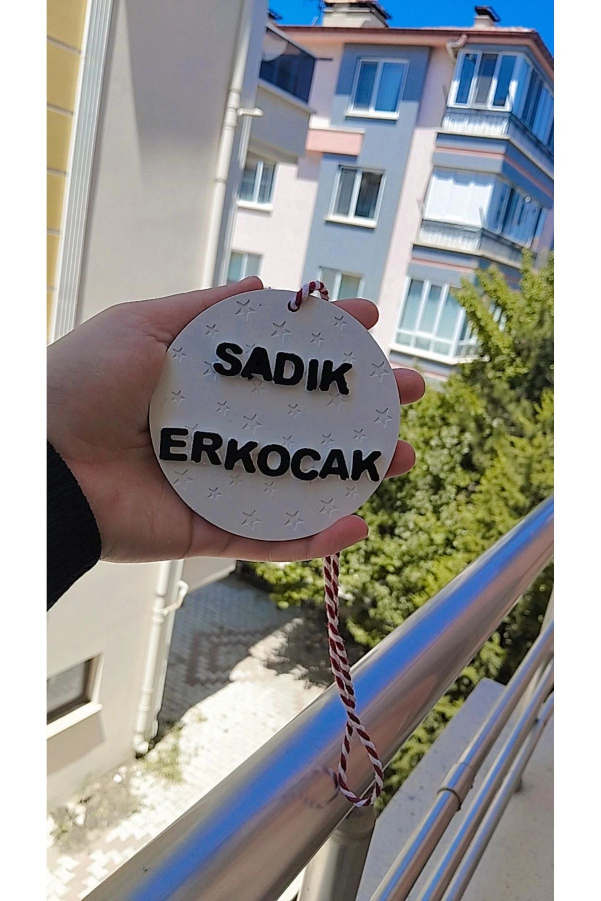 nkc İsme özel kokulu taş araba süsü