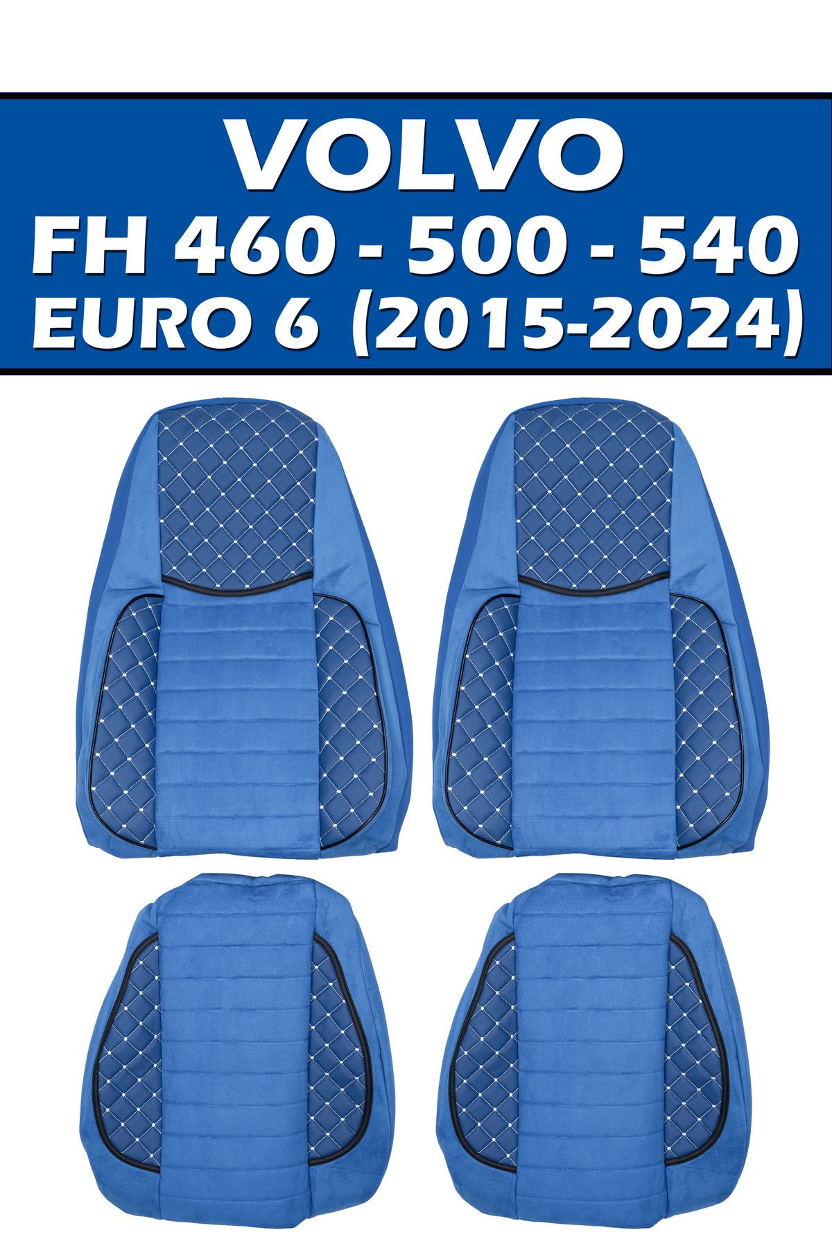 VIPTIRSHOP VOLVO FH 460-500-540 EURO 6 (2015-2024) DERİ SÜET ORTAPEDİK KOLTUK KILIFI