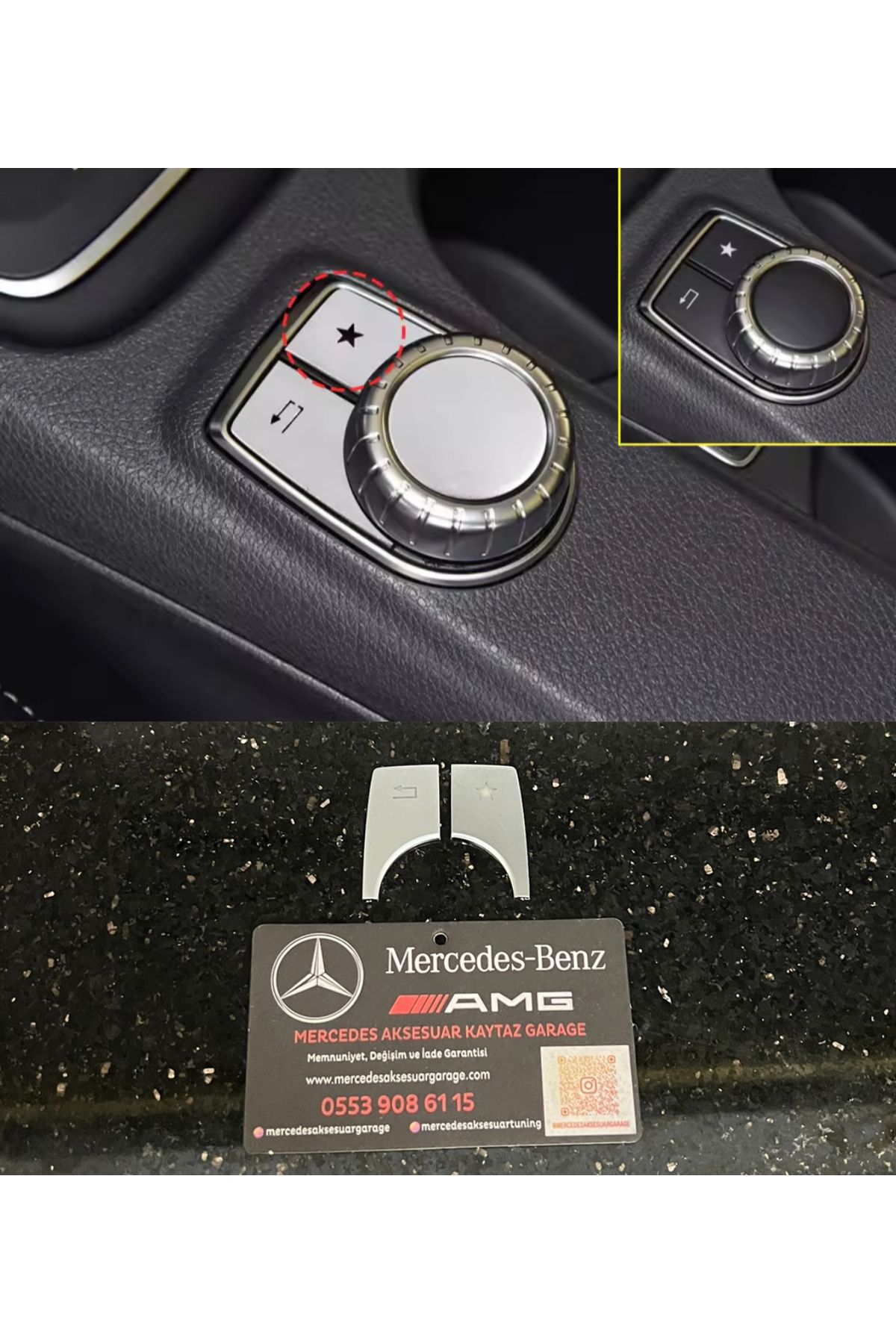 kaytaz MERCEDES JOYSTİCK TUŞLARI KAPLAMASI KROM W117 W176 W156 W246