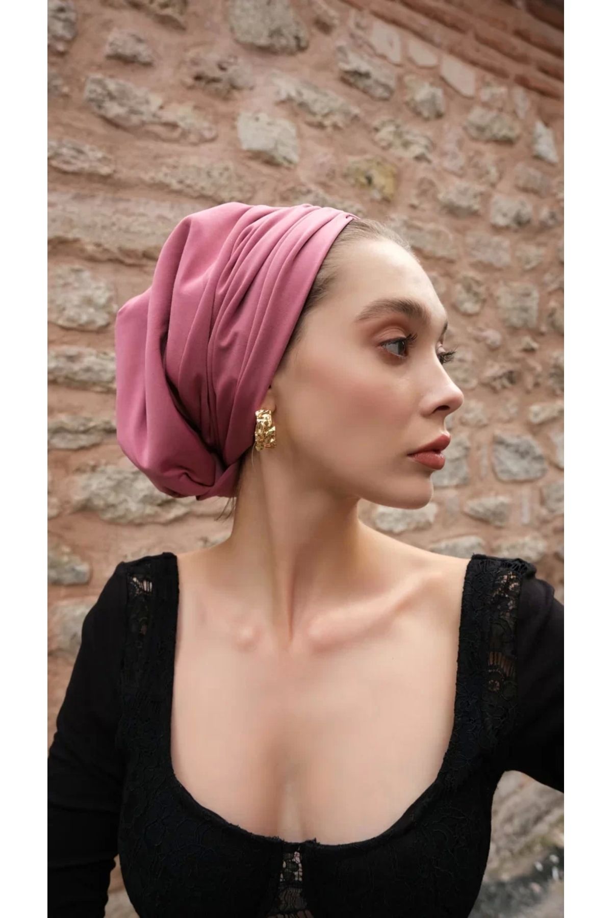 ladrans Sisre Drapeli Dolgulu Günlük Bone Pembe 2