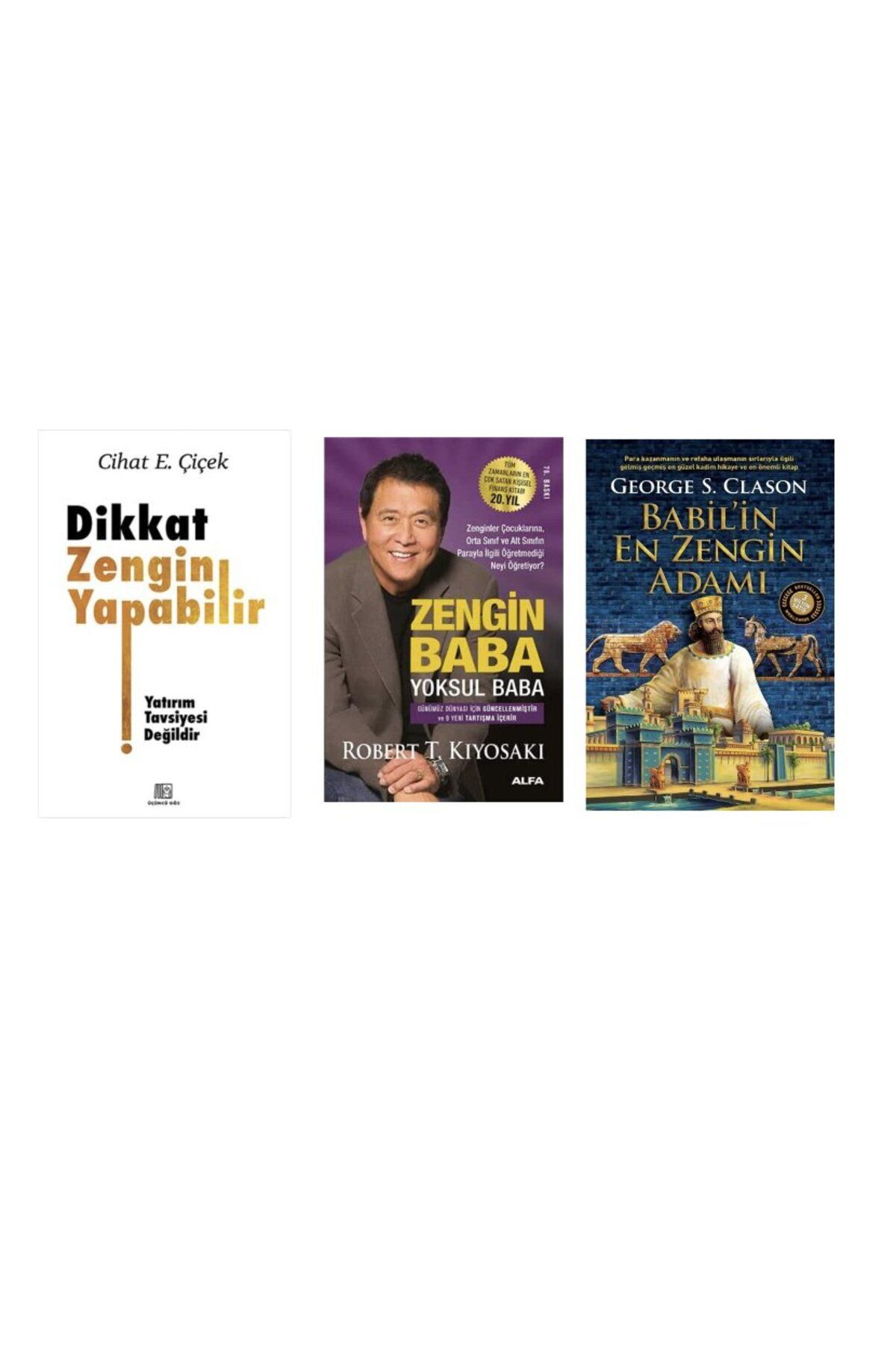 Scala Yayıncılık dikkat zengin yapabilir + zengin baba yoksul baba + babilin en zengin adami =3 set