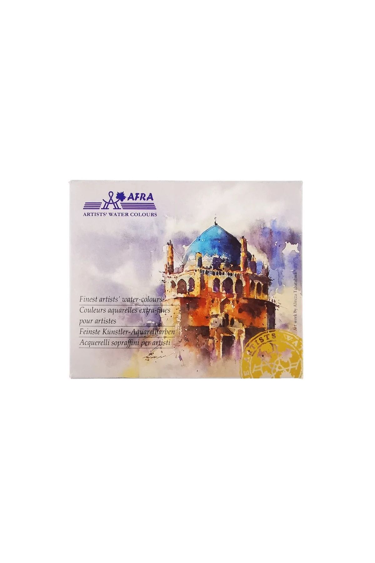 Afra Artists Water Colours Sulu Boya Tablet Seti 18li Plastik Kutuda