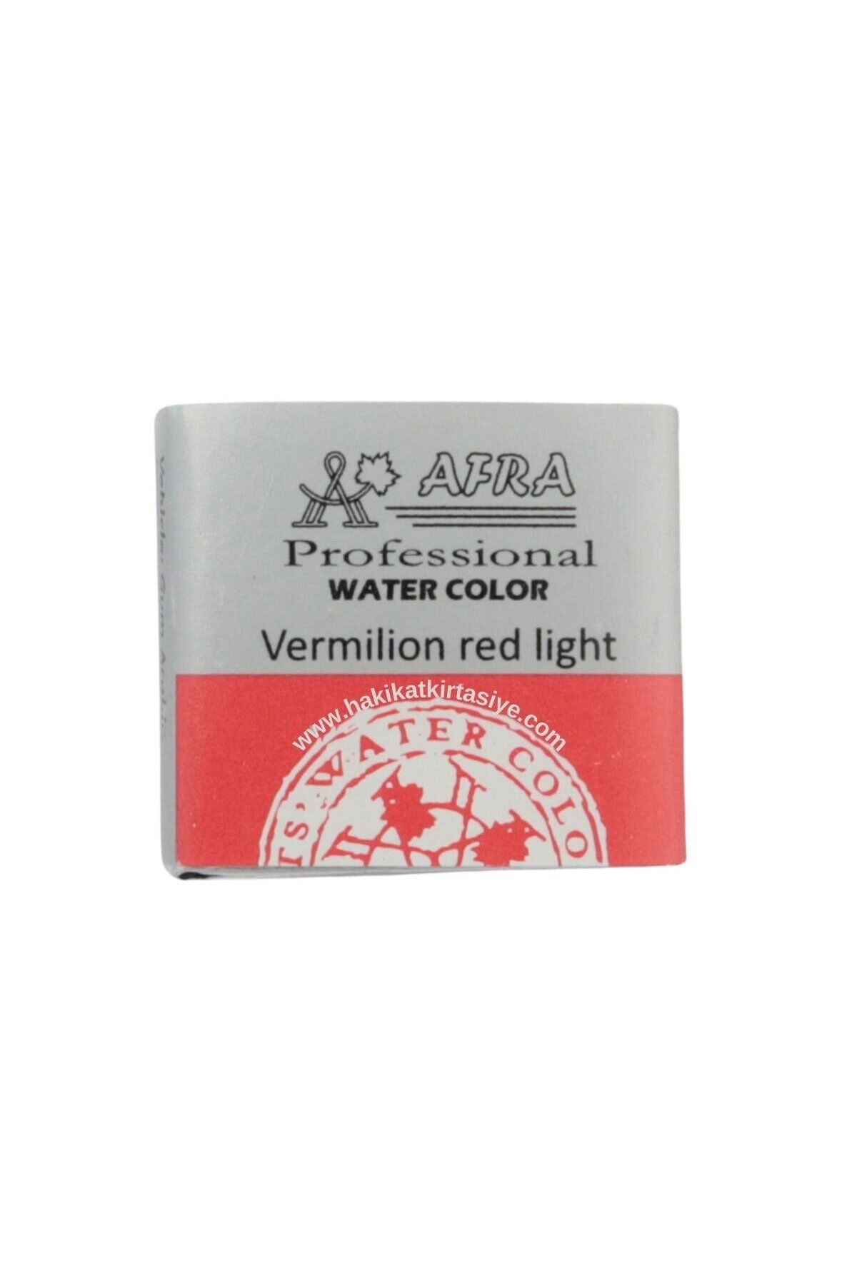 Afra Profesyonel Tam Tablet Sulu Boya 324 Vermillion Red Light