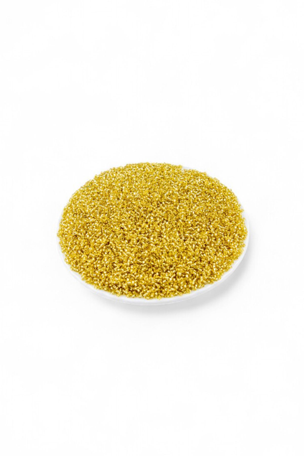 Serhat Aksesuar ve El İşçilik Kristal Altın Sarı (11/0) 2 mm Kum Boncuğu 100 gr